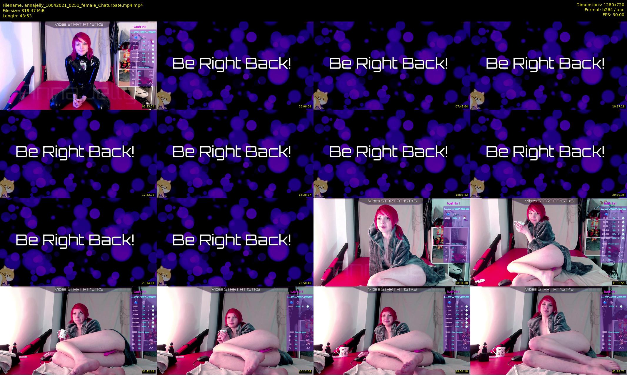annajelly — 44 minute Chaturbate couple cam show recording, 720p, Apr 10, 2021