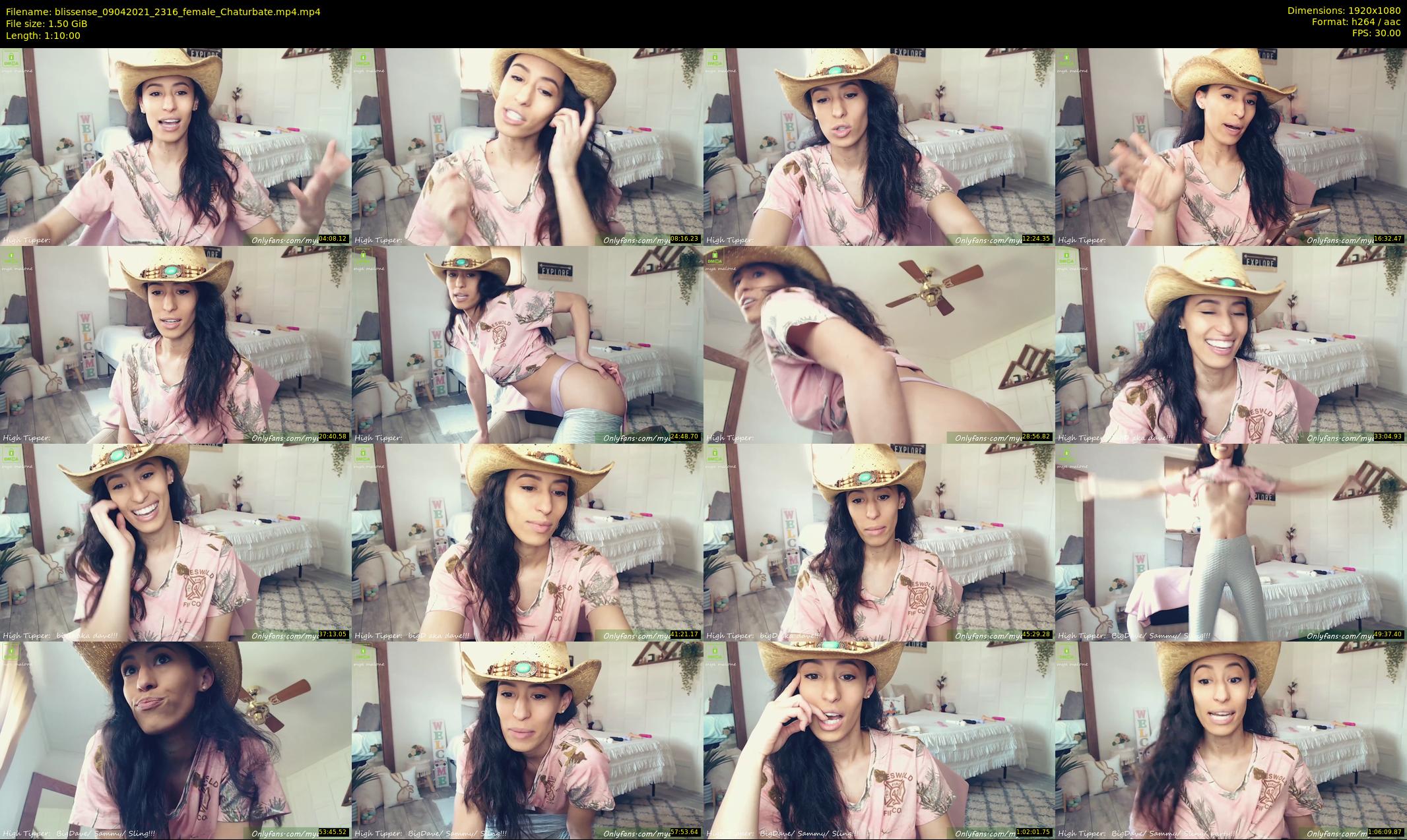 blissense — 70 minute Chaturbate female cam show recording, 1080p, Apr 9, 2021