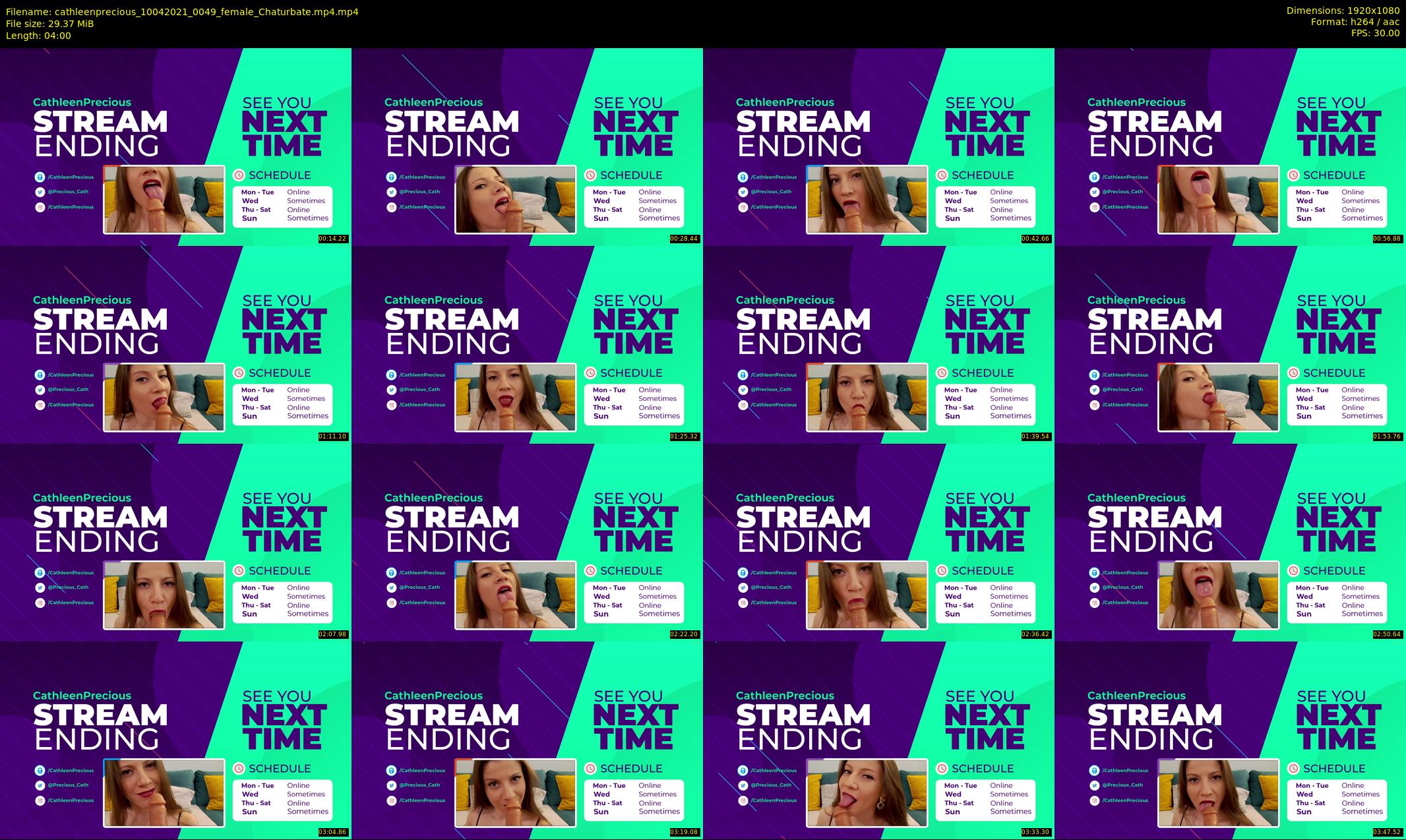 cathleenprecious — 4 minute Chaturbate female cam show recording, 1080p, Apr 10, 2021