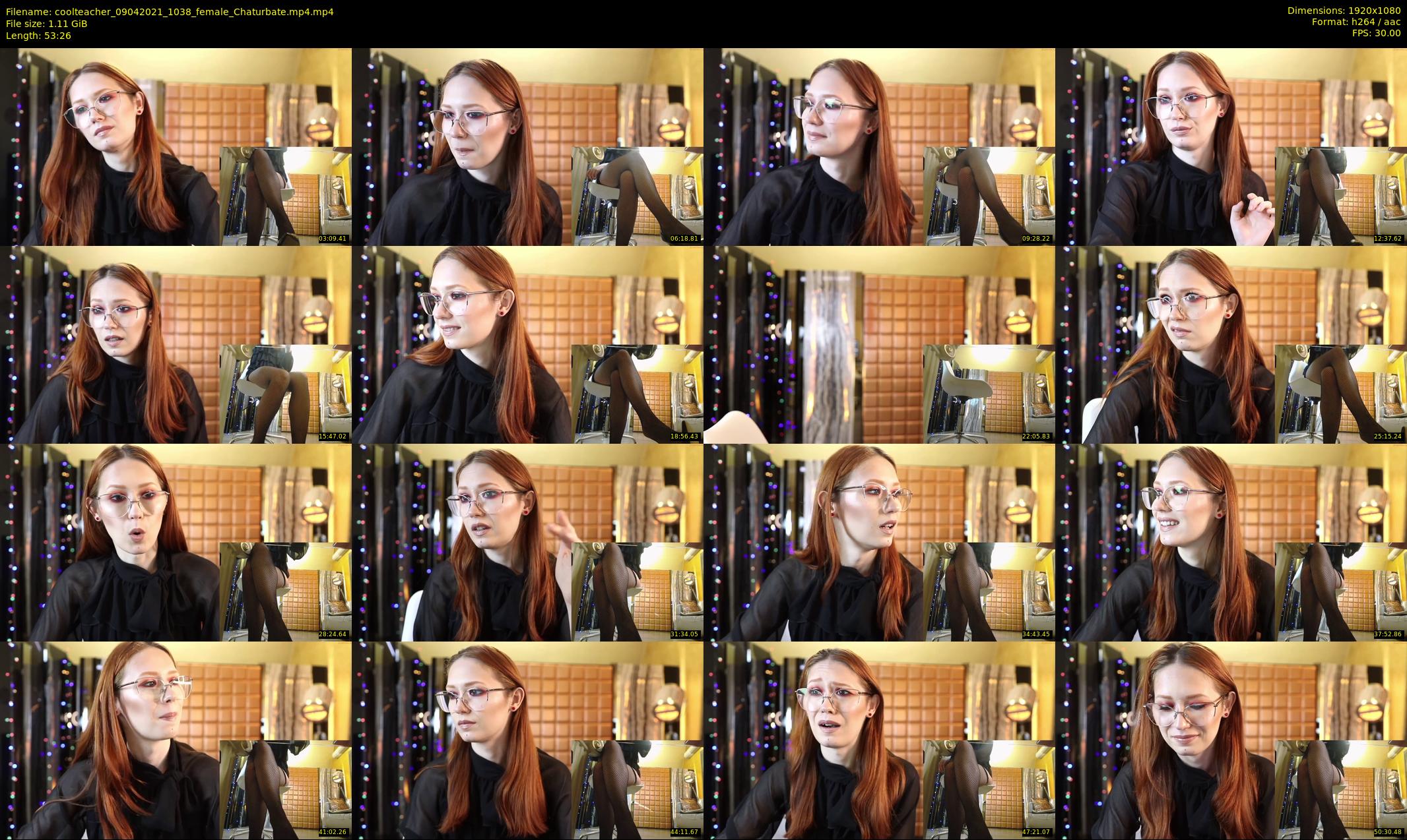 coolteacher — 54 minute Chaturbate female cam show recording, 1080p, Apr 9, 2021