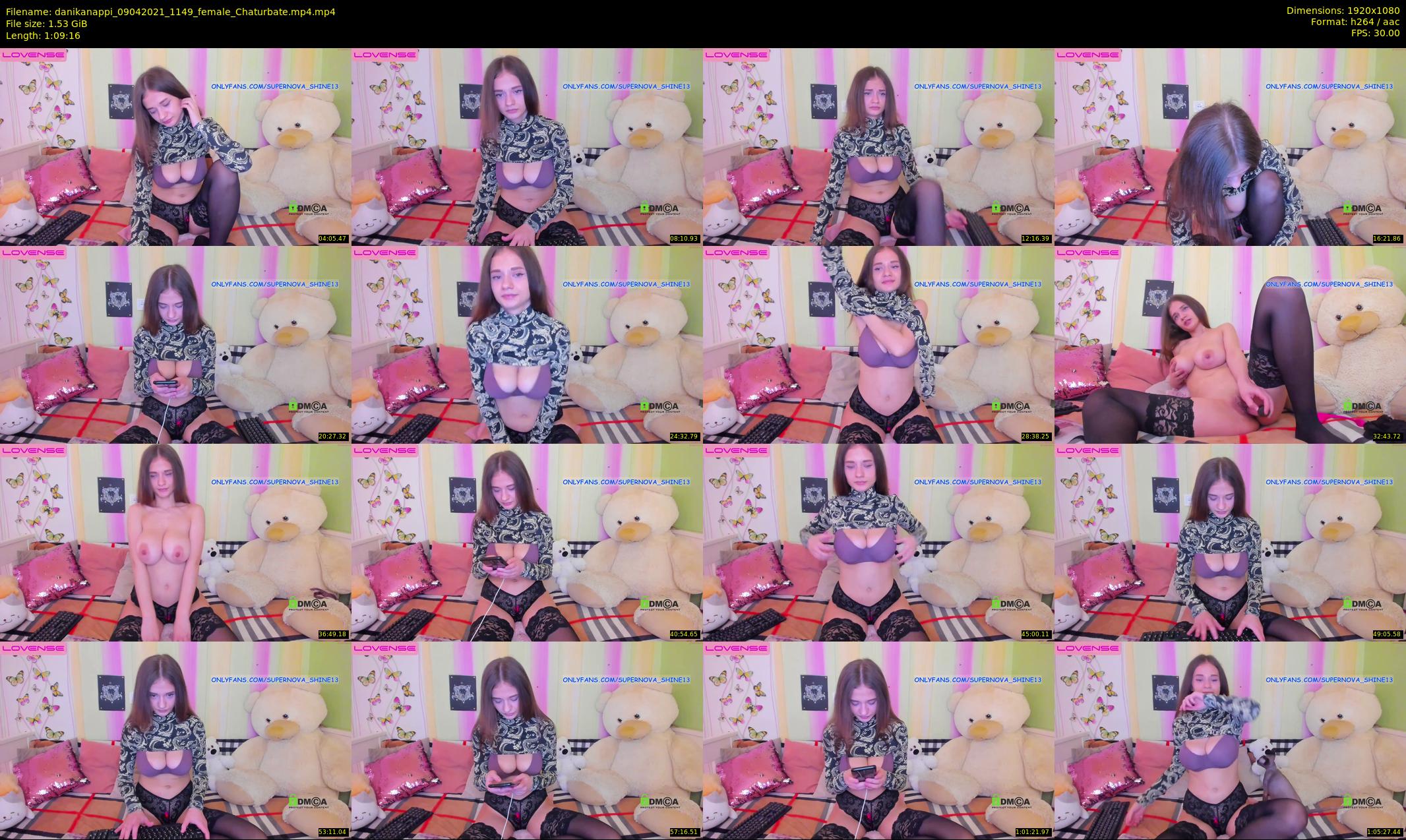 danikanappi — 70 minute Chaturbate female cam show recording, 1080p, Apr 9, 2021