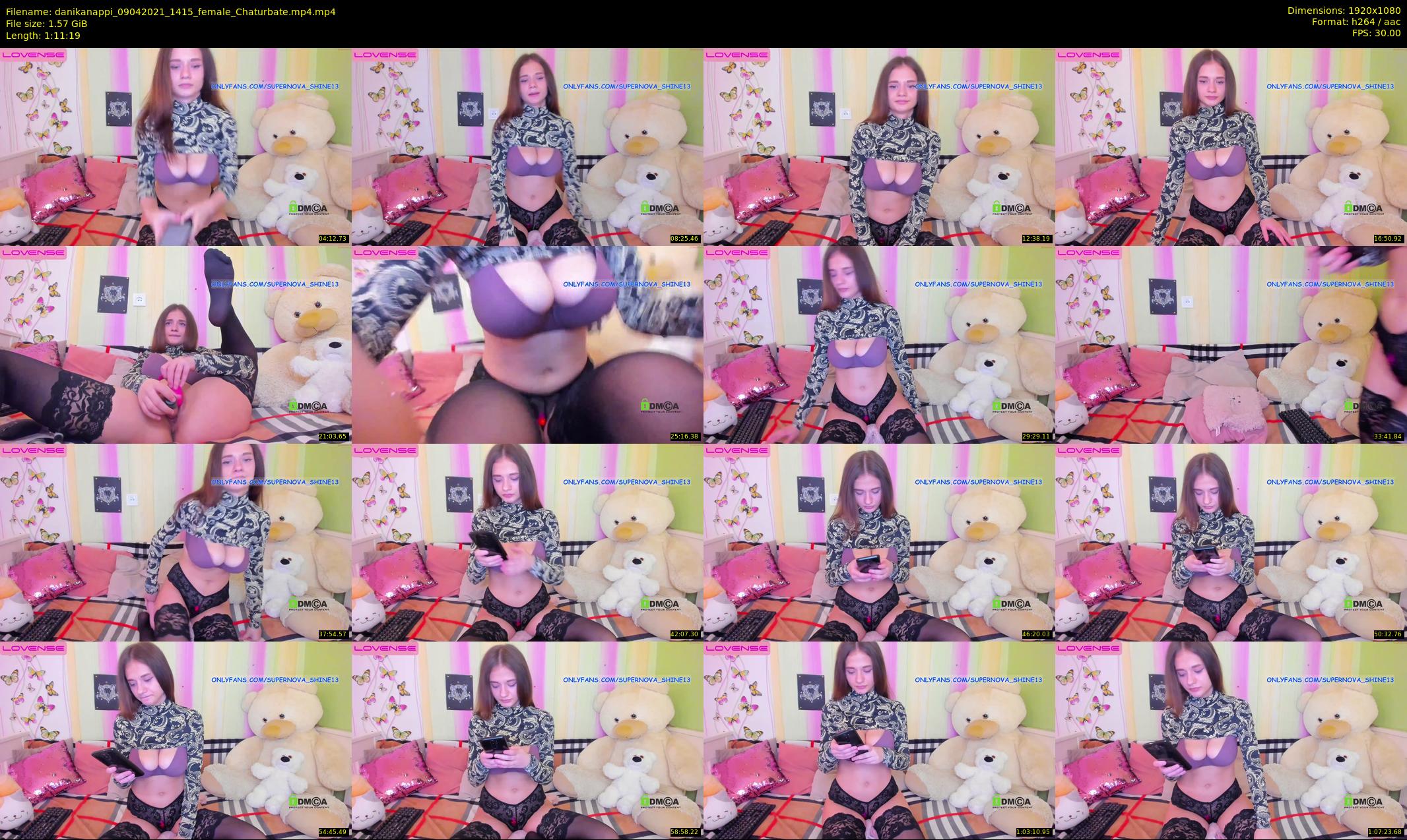 danikanappi — 72 minute Chaturbate female cam show recording, 1080p, Apr 9, 2021