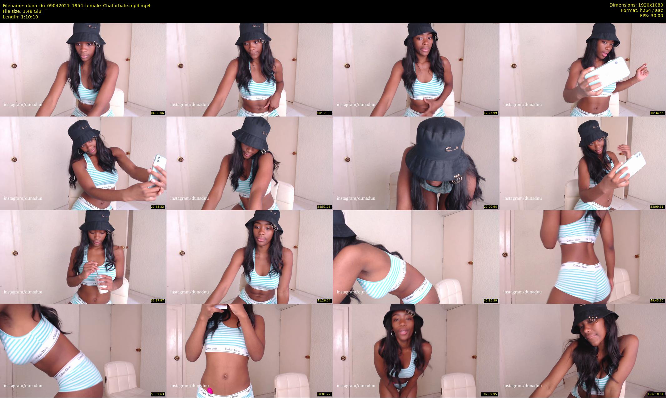 duna_du — 71 minute Chaturbate female cam show recording, 1080p, Apr 9, 2021