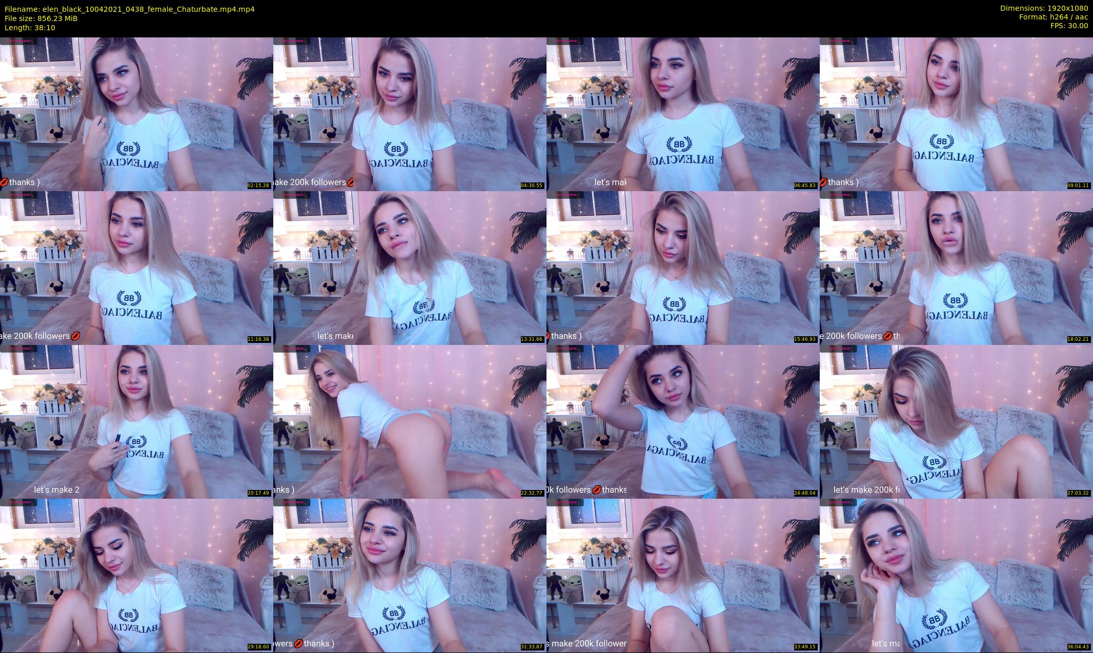 elen_black — 39 minute Chaturbate female cam show recording, 1080p, Apr 10, 2021