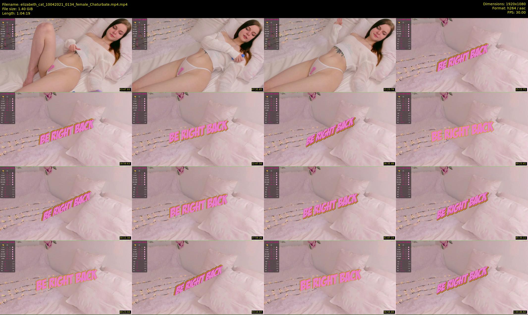 elizabeth_cat — 65 minute Chaturbate female cam show recording, 1080p, Apr 10, 2021