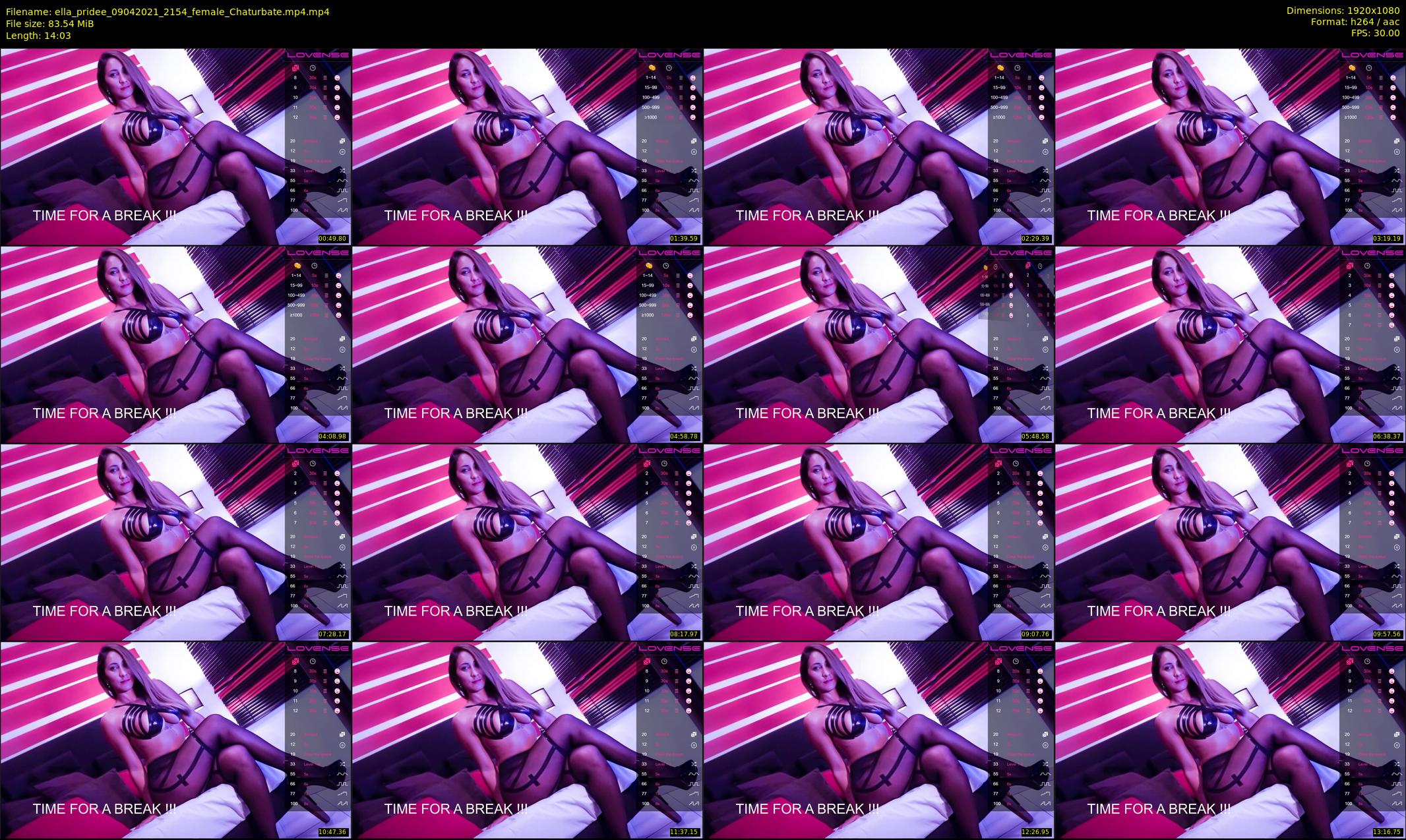 ella_pridee — 15 minute Chaturbate female cam show recording, 1080p, Apr 9, 2021