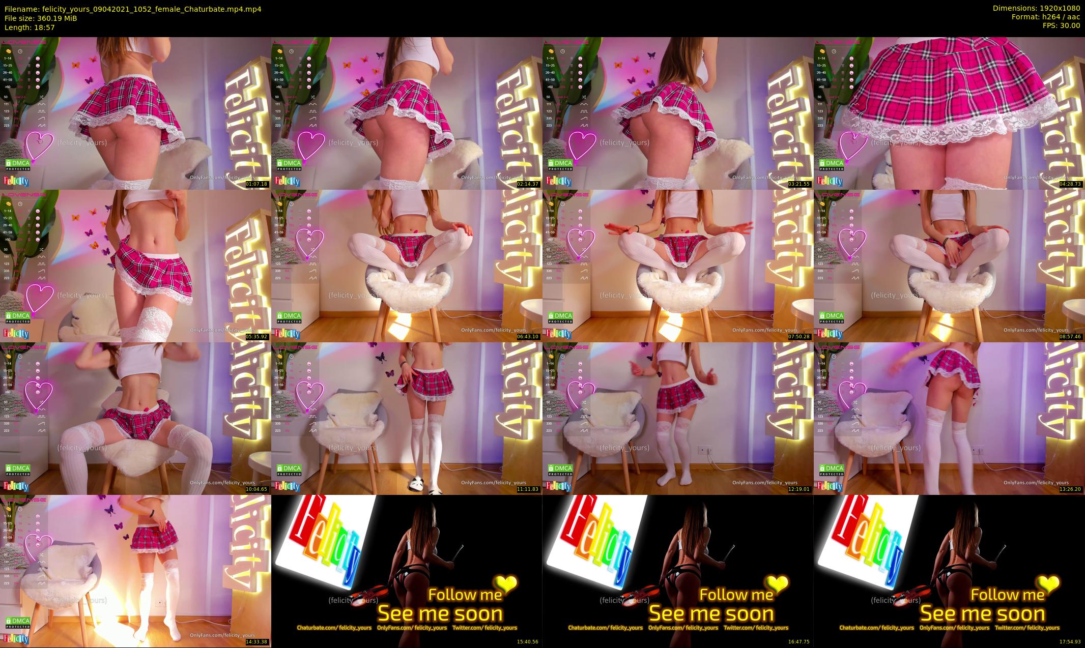 felicity_yours — 19 minute Chaturbate female cam show recording, 1080p, Apr 9, 2021