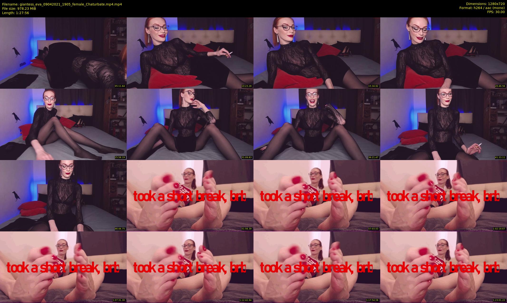 giantess_eva — 88 minute Chaturbate female cam show recording, 720p, Apr 9, 2021