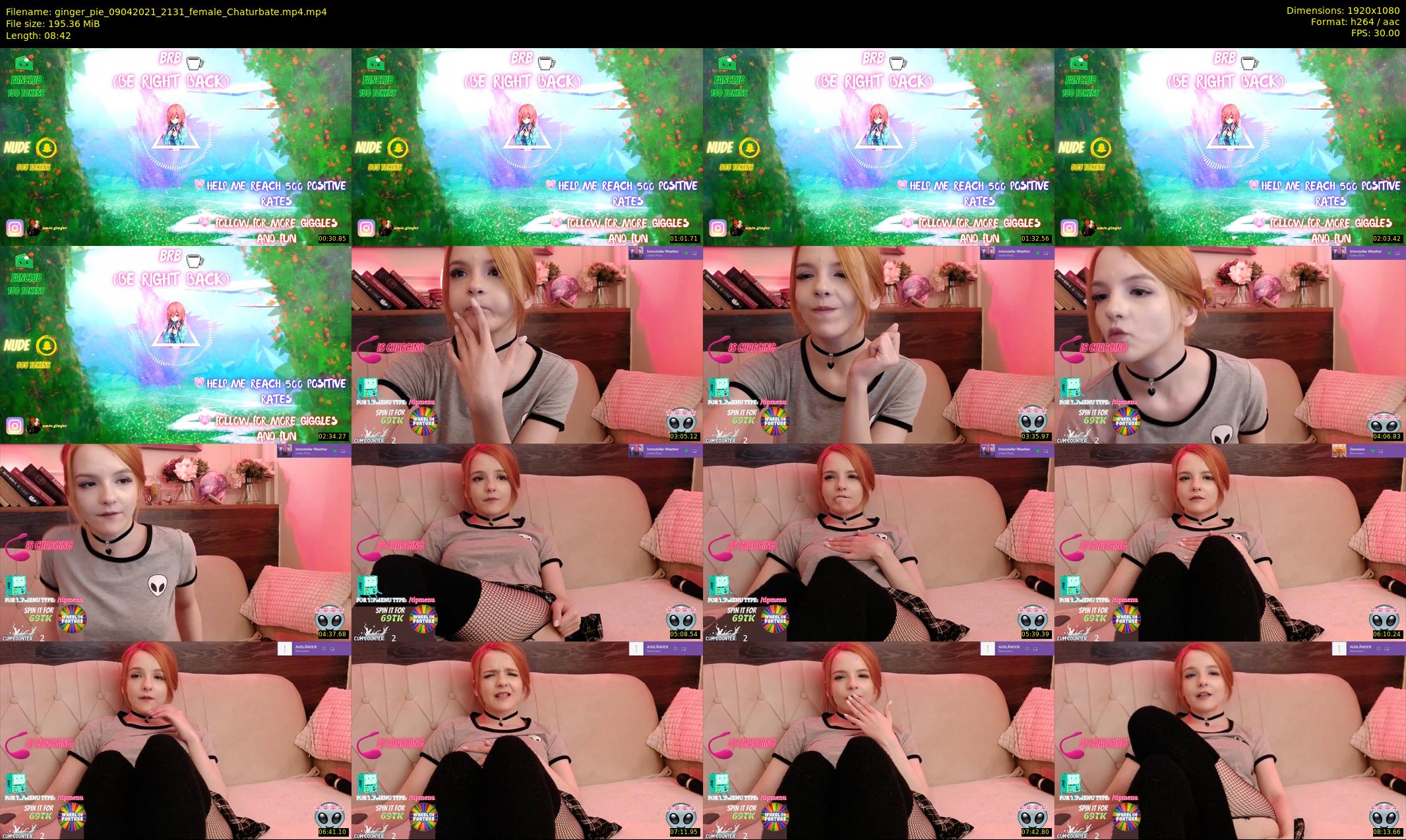 ginger_pie — 9 minute Chaturbate female cam show recording, 1080p, Apr 9, 2021