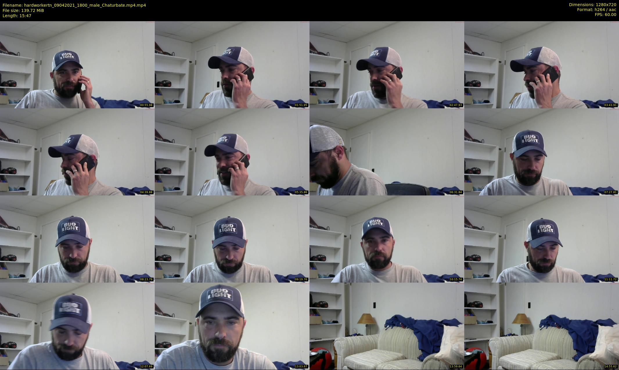 hardworkertn — 16 minute Chaturbate male cam show recording, 720p, Apr 9, 2021