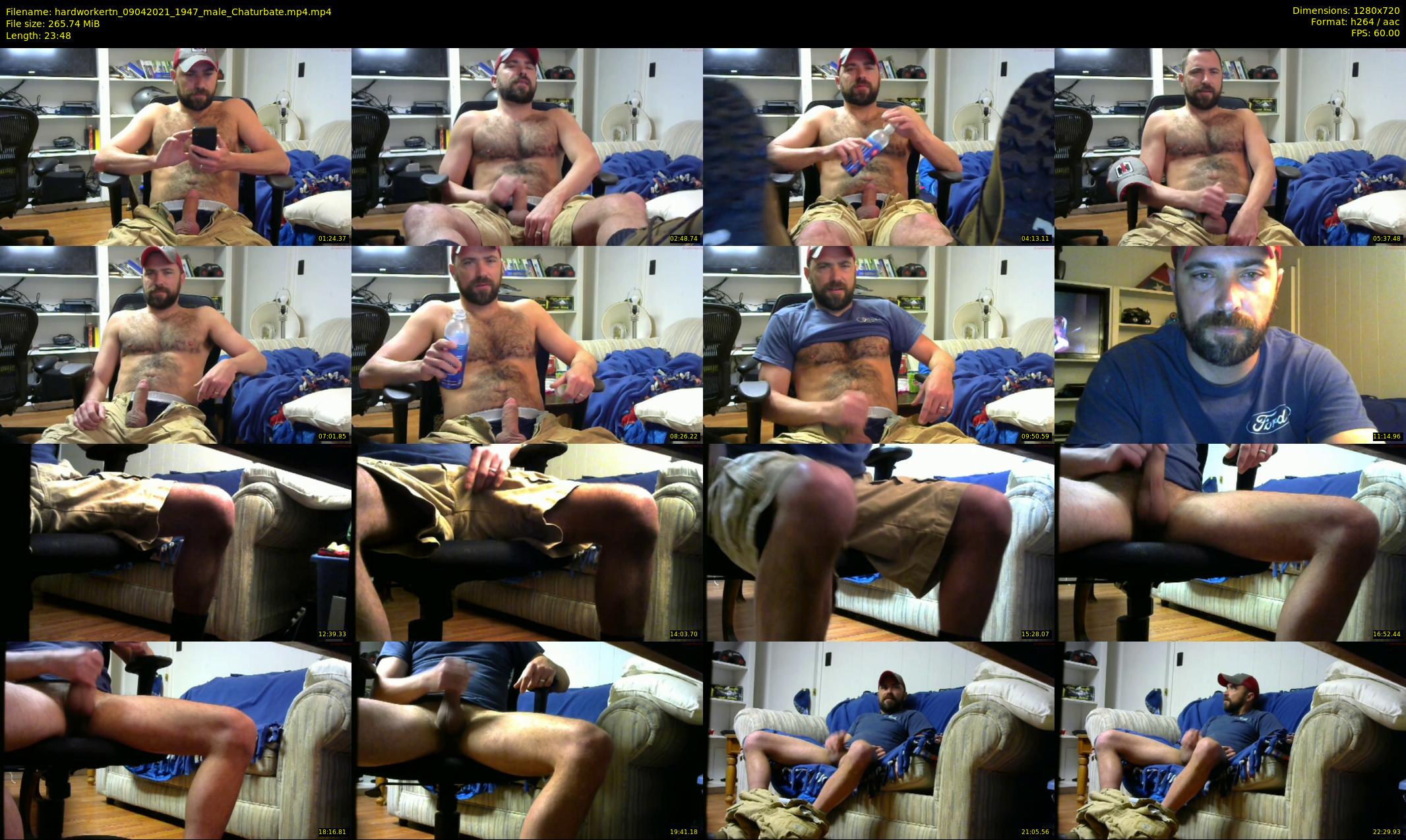 hardworkertn — 24 minute Chaturbate male cam show recording, 720p, Apr 9, 2021