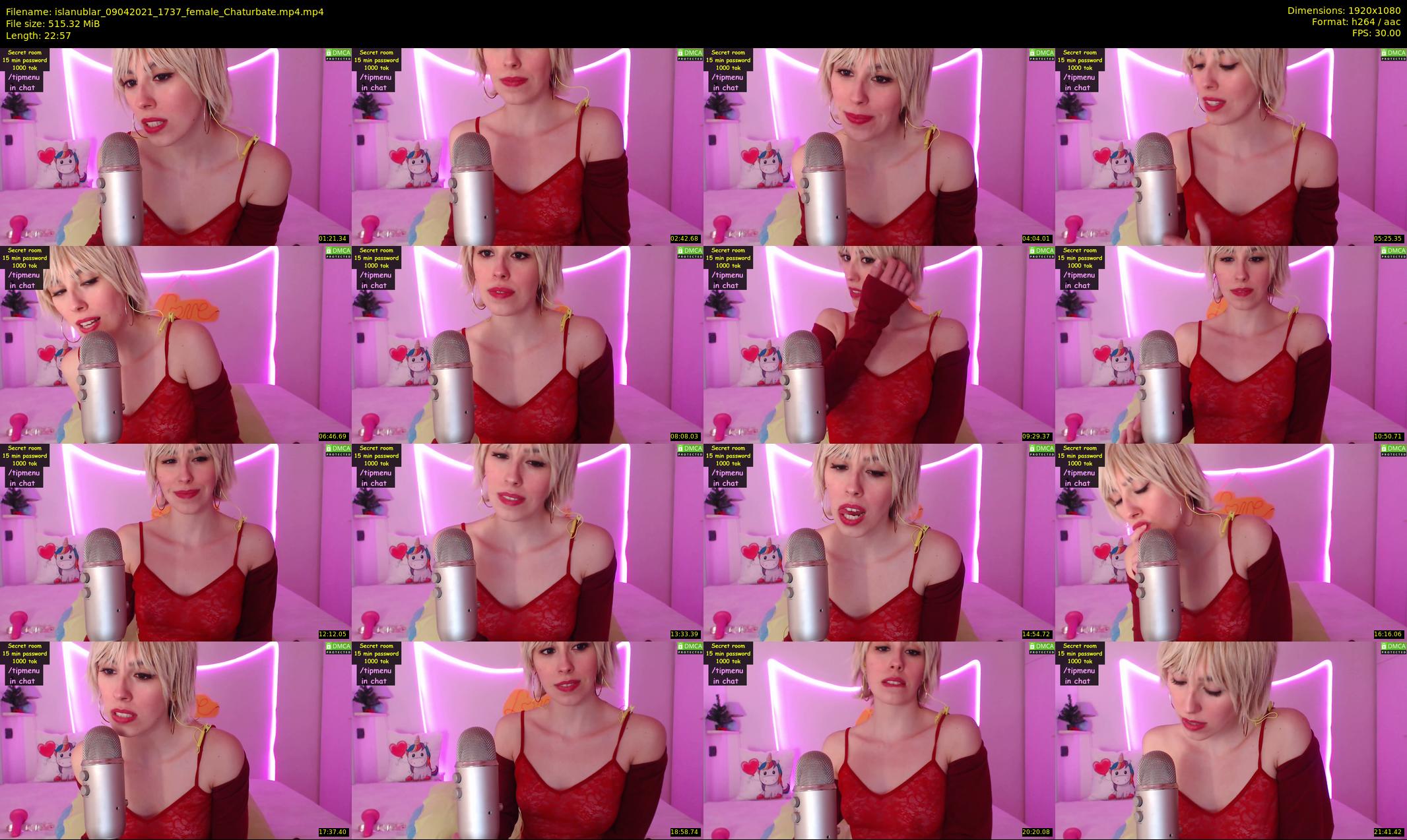 islanublar — 23 minute Chaturbate female cam show recording, 1080p, Apr 9, 2021