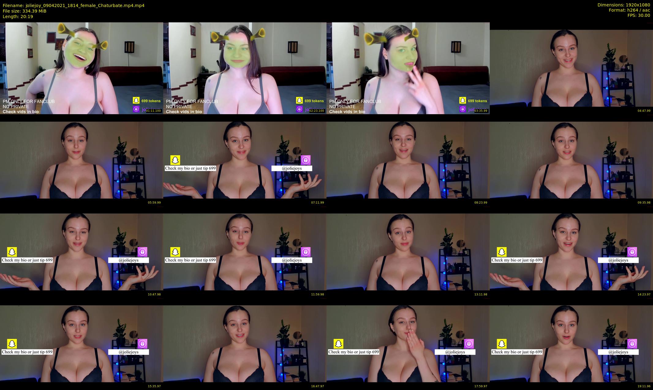 joliejoy — 21 minute Chaturbate female cam show recording, 1080p, Apr 9, 2021