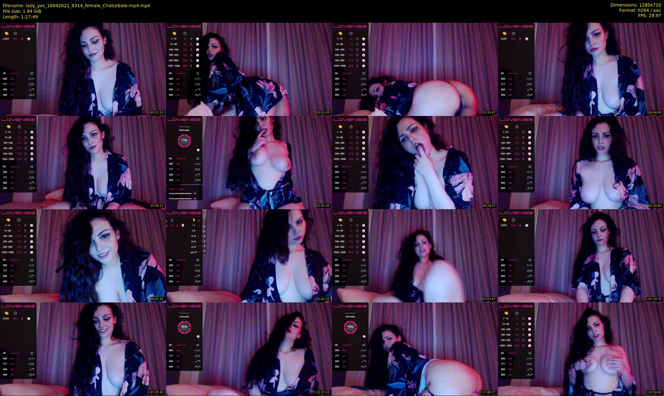 lady_yas — 88 minute Chaturbate female cam show recording, 720p, Apr 10, 2021