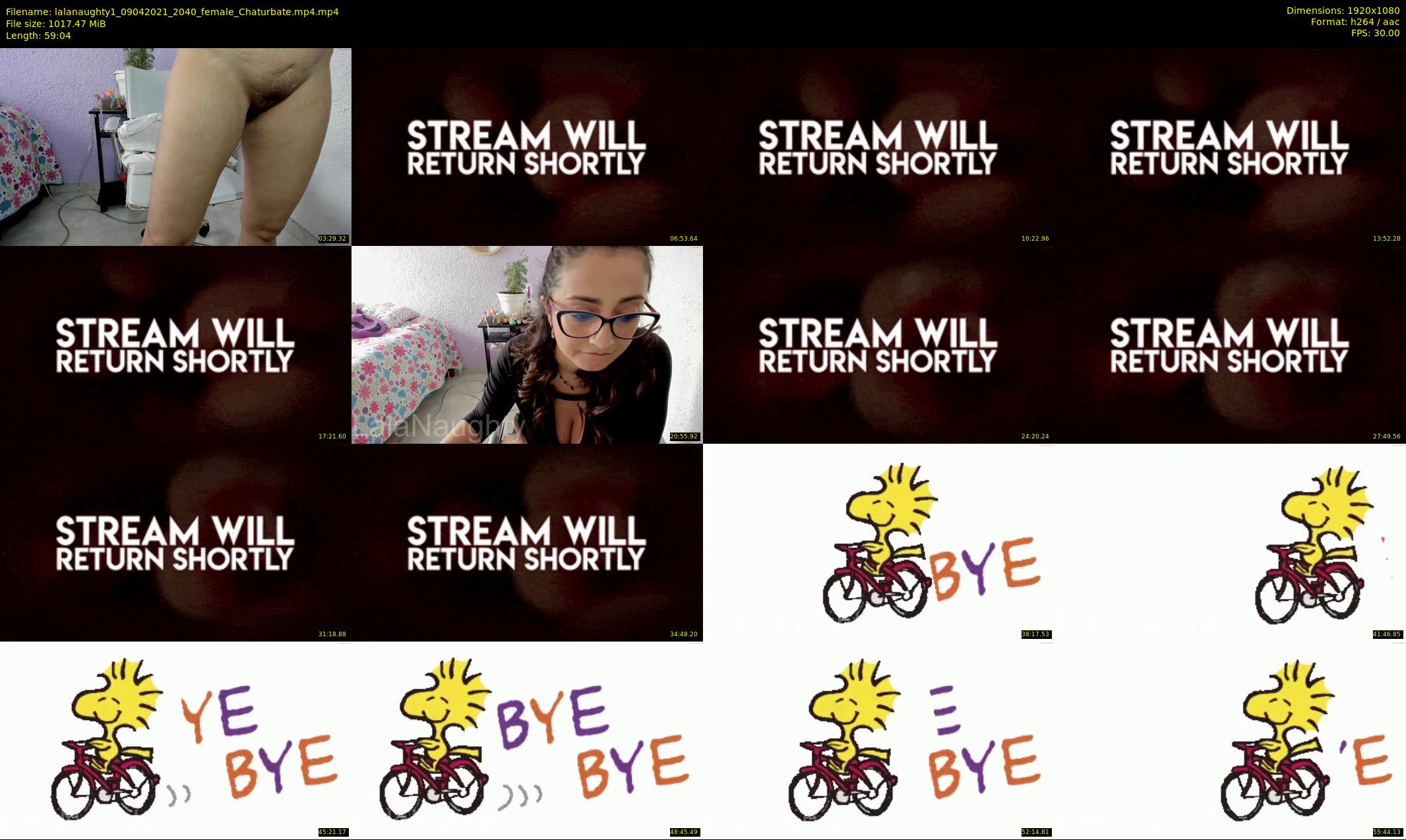 lalanaughty1 — 60 minute Chaturbate female cam show recording, 1080p, Apr 9, 2021