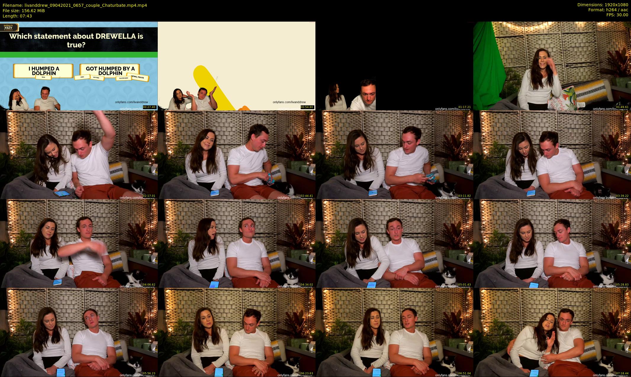 livanddrew — 8 minute Chaturbate couple cam show recording, 1080p, Apr 9, 2021