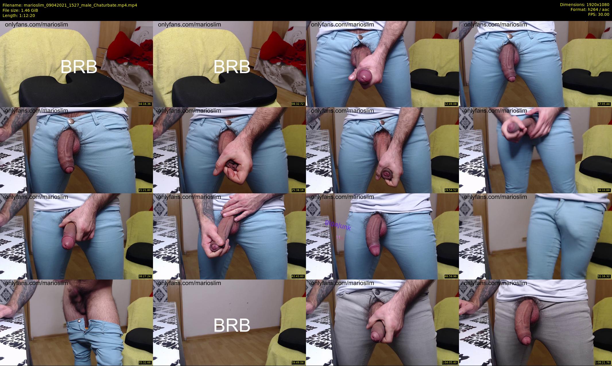 marioslim — 73 minute Chaturbate male cam show recording, 1080p, Apr 9, 2021