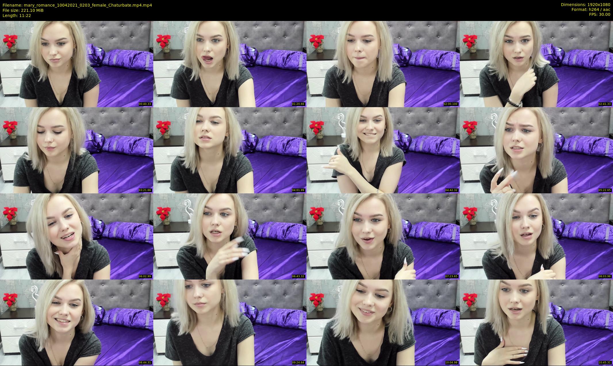 mary_romance — 12 minute Chaturbate female cam show recording, 1080p, Apr 10, 2021
