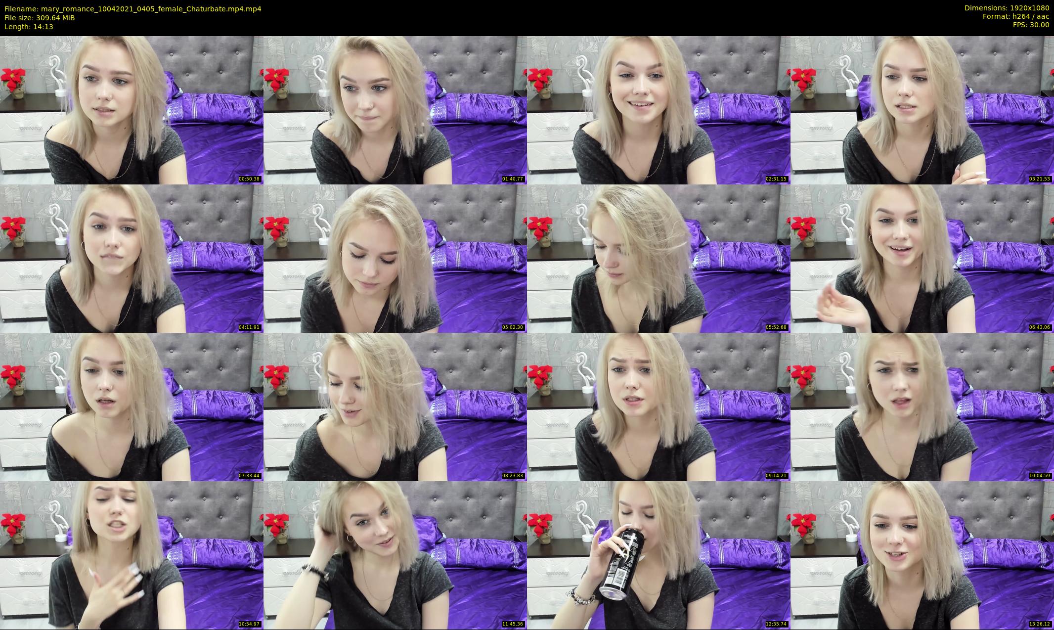 mary_romance — 15 minute Chaturbate female cam show recording, 1080p, Apr 10, 2021