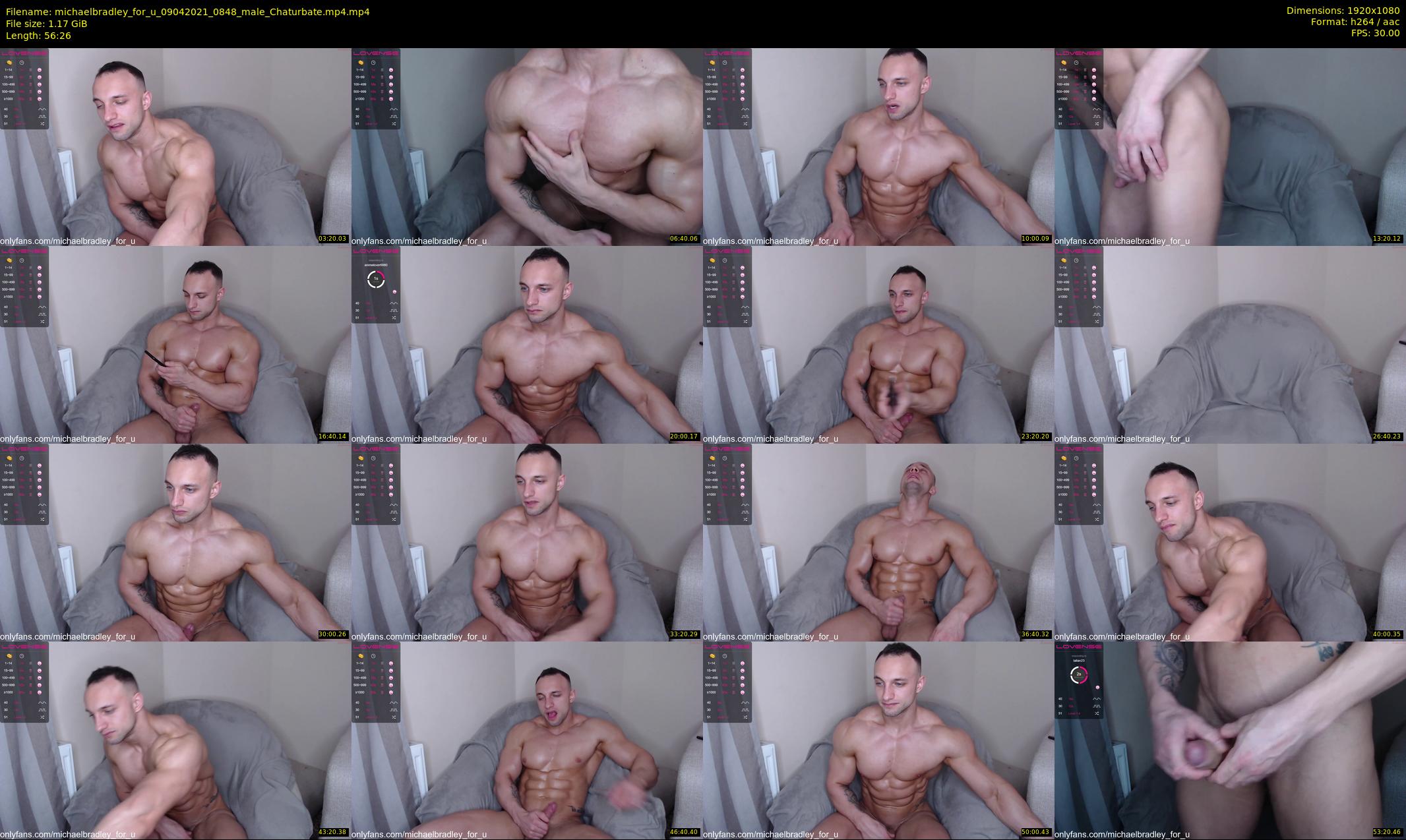 michaelbradley_for_u — 57 minute Chaturbate male cam show recording, 1080p, Apr 9, 2021