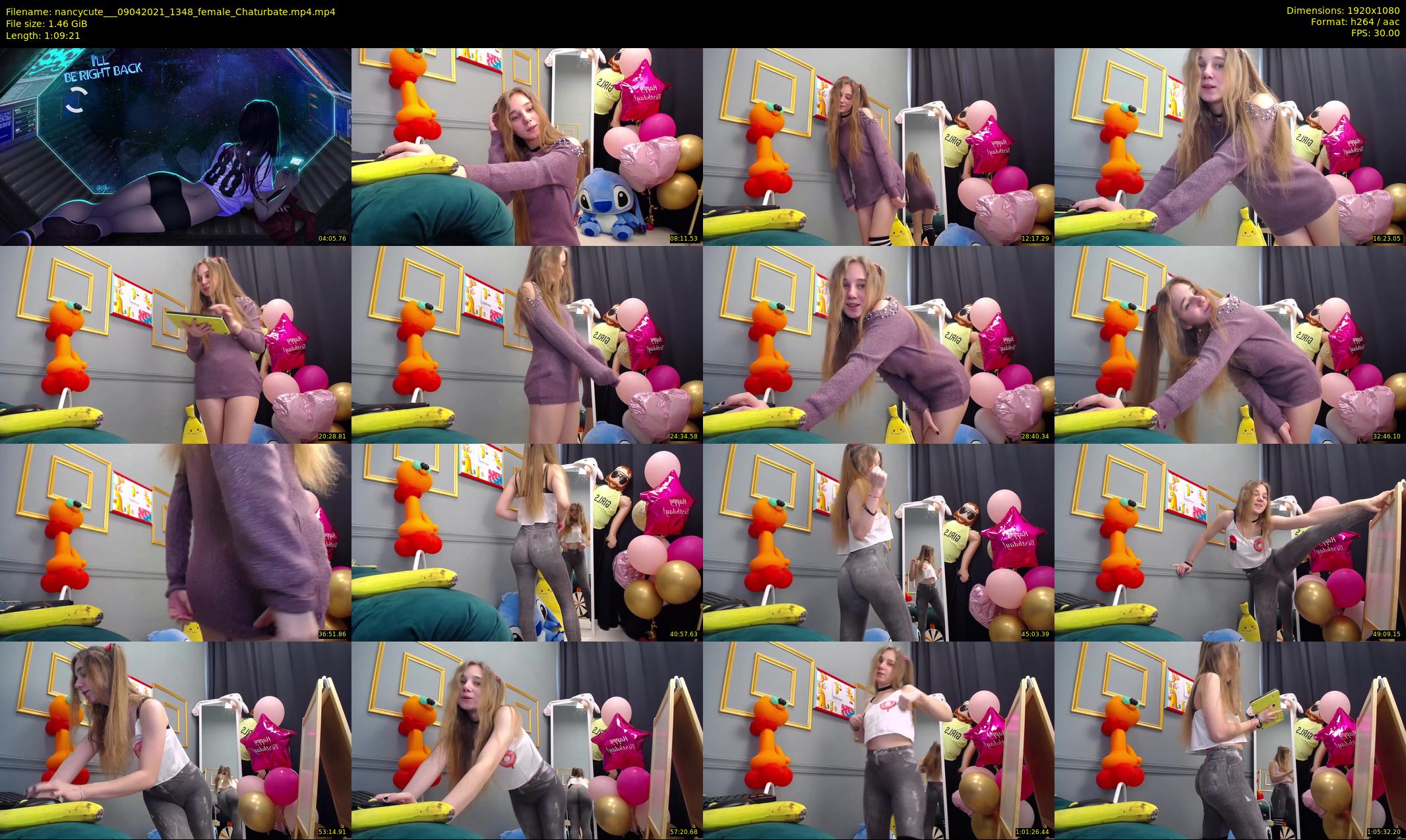 nancycute__ — 70 minute Chaturbate female cam show recording, 1080p, Apr 9, 2021