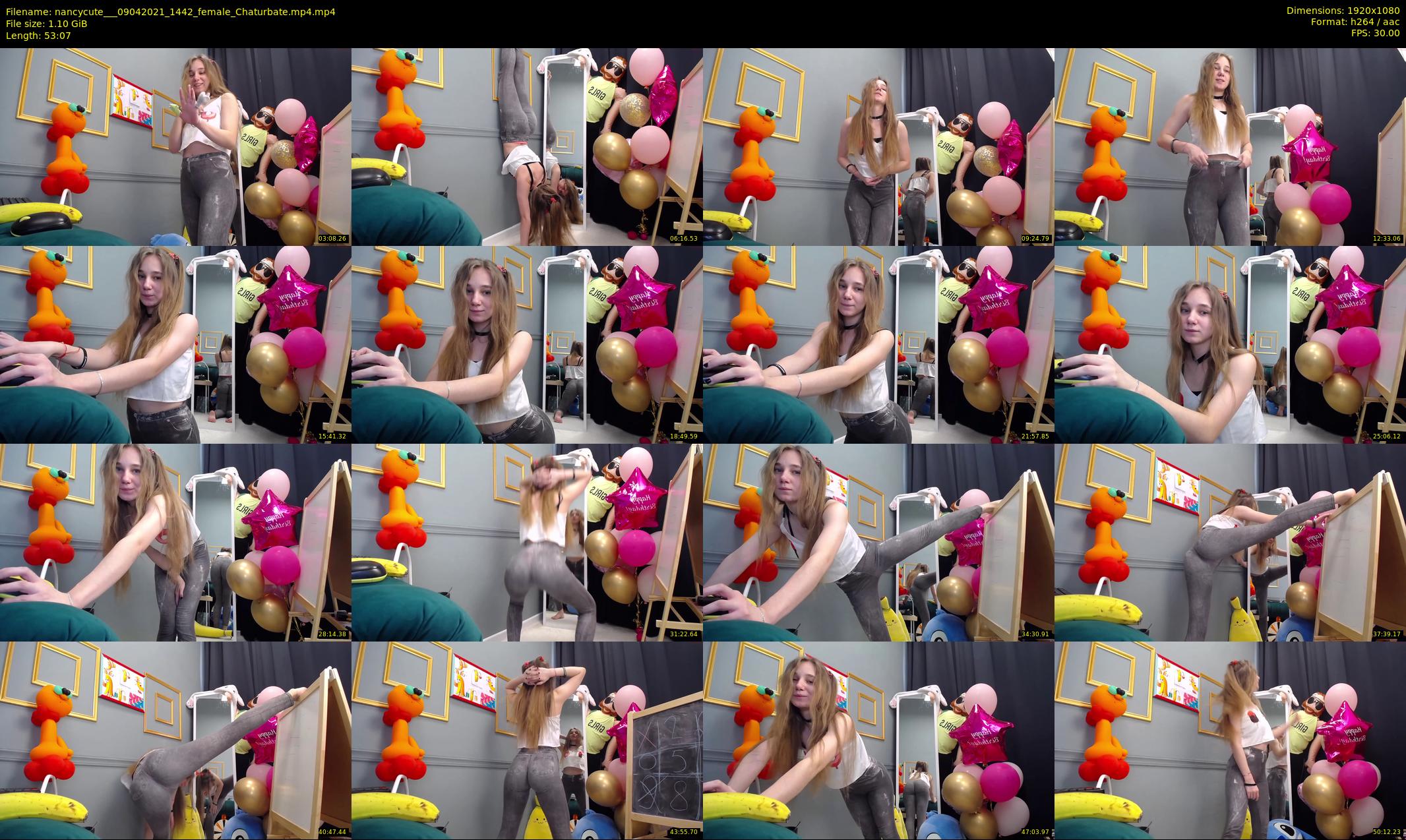 nancycute__ — 54 minute Chaturbate female cam show recording, 1080p, Apr 9, 2021