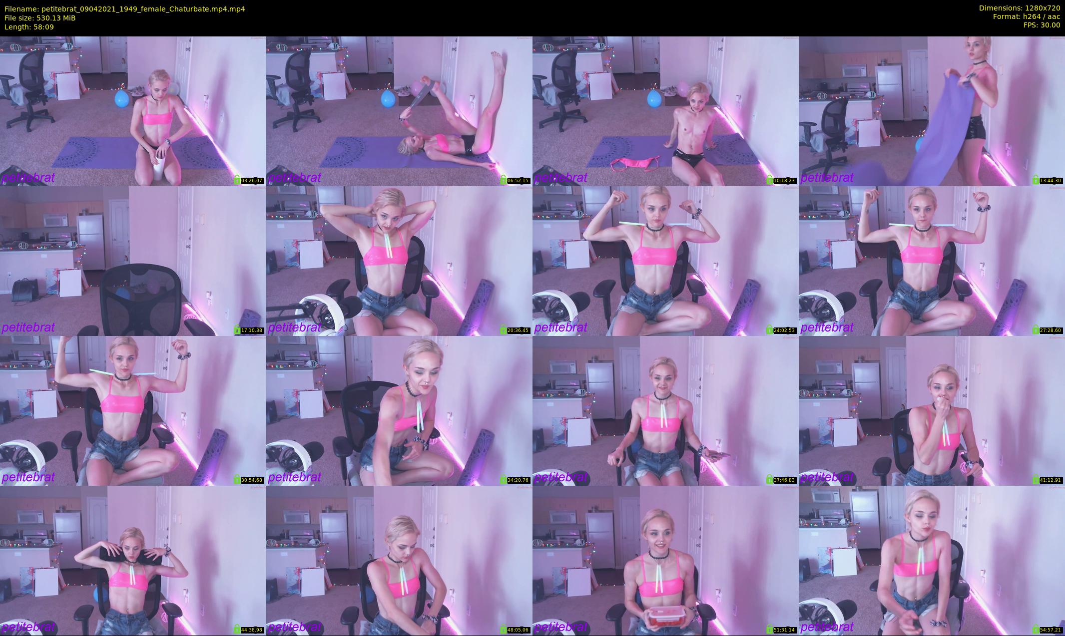 petitebrat — 59 minute Chaturbate female cam show recording, 720p, Apr 9, 2021