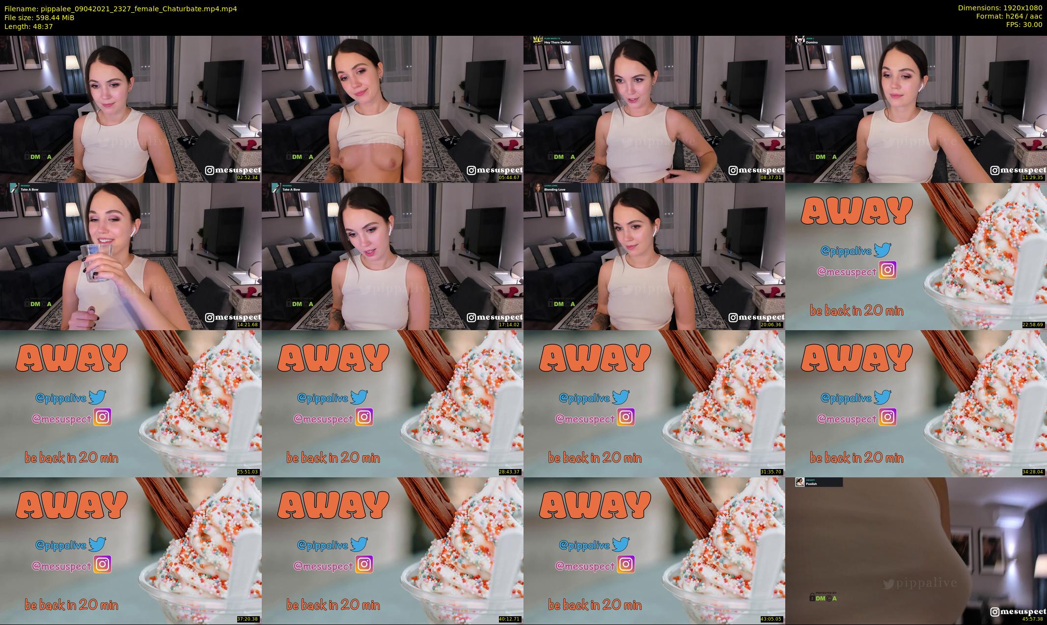 pippalee — 49 minute Chaturbate female cam show recording, 1080p, Apr 9, 2021