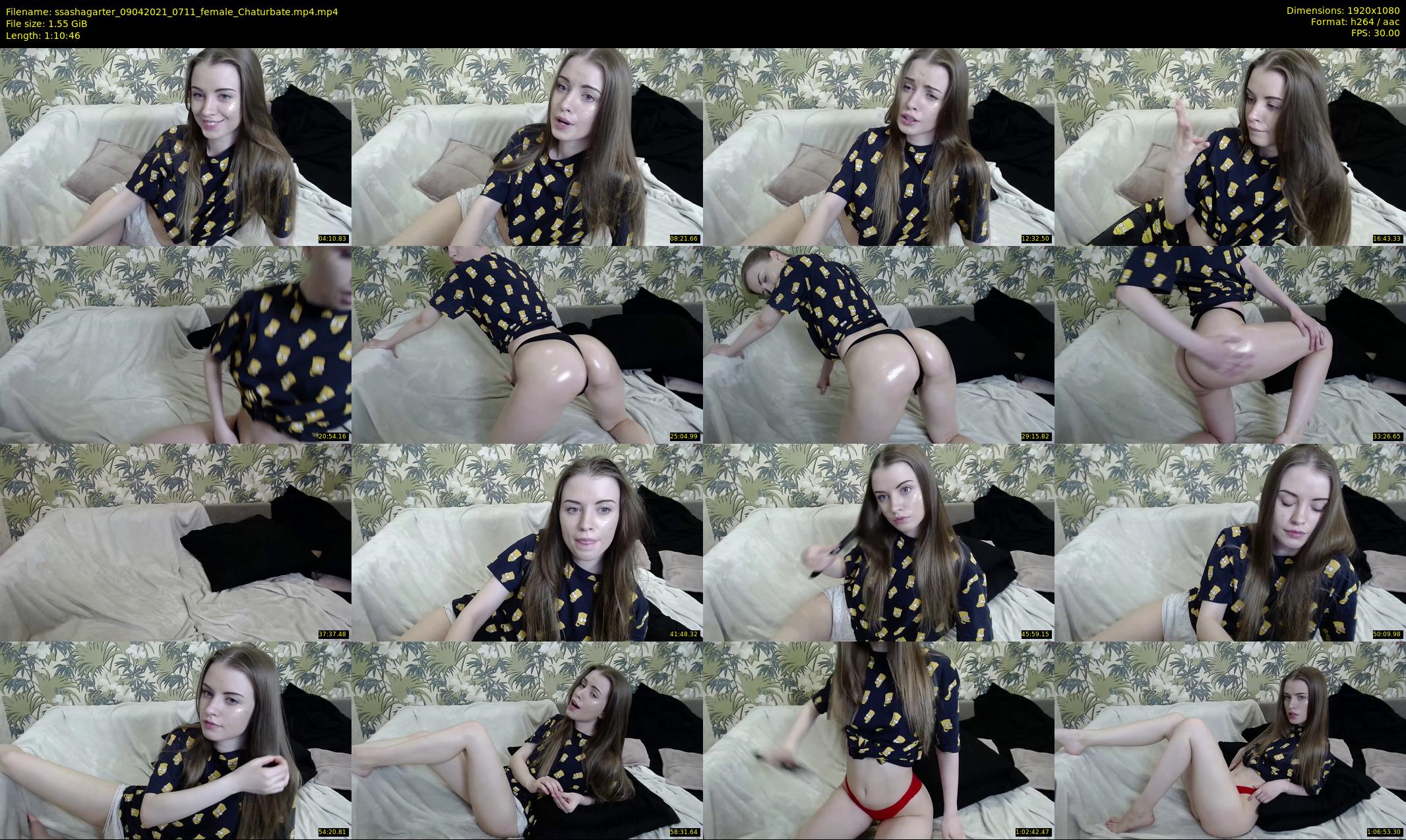 ssashagarter — 71 minute Chaturbate female cam show recording, 1080p, Apr 9, 2021