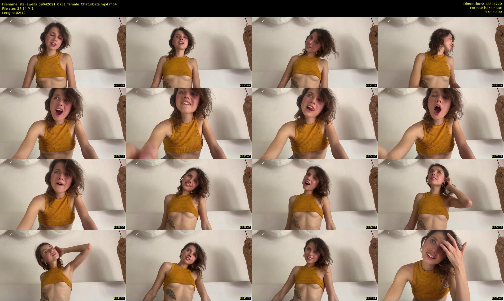stellawells — 3 minute Chaturbate female cam show recording, 720p, Apr 9, 2021