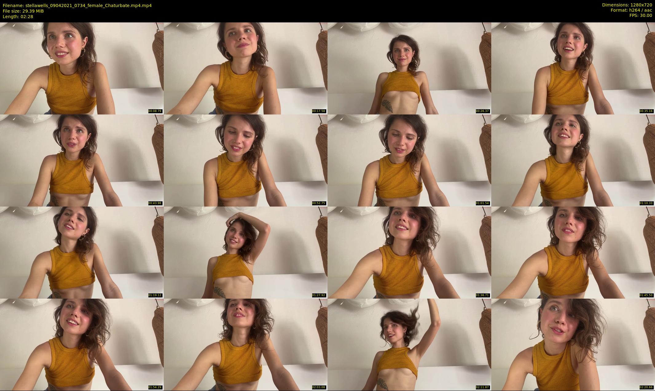 stellawells — 3 minute Chaturbate female cam show recording, 720p, Apr 9, 2021