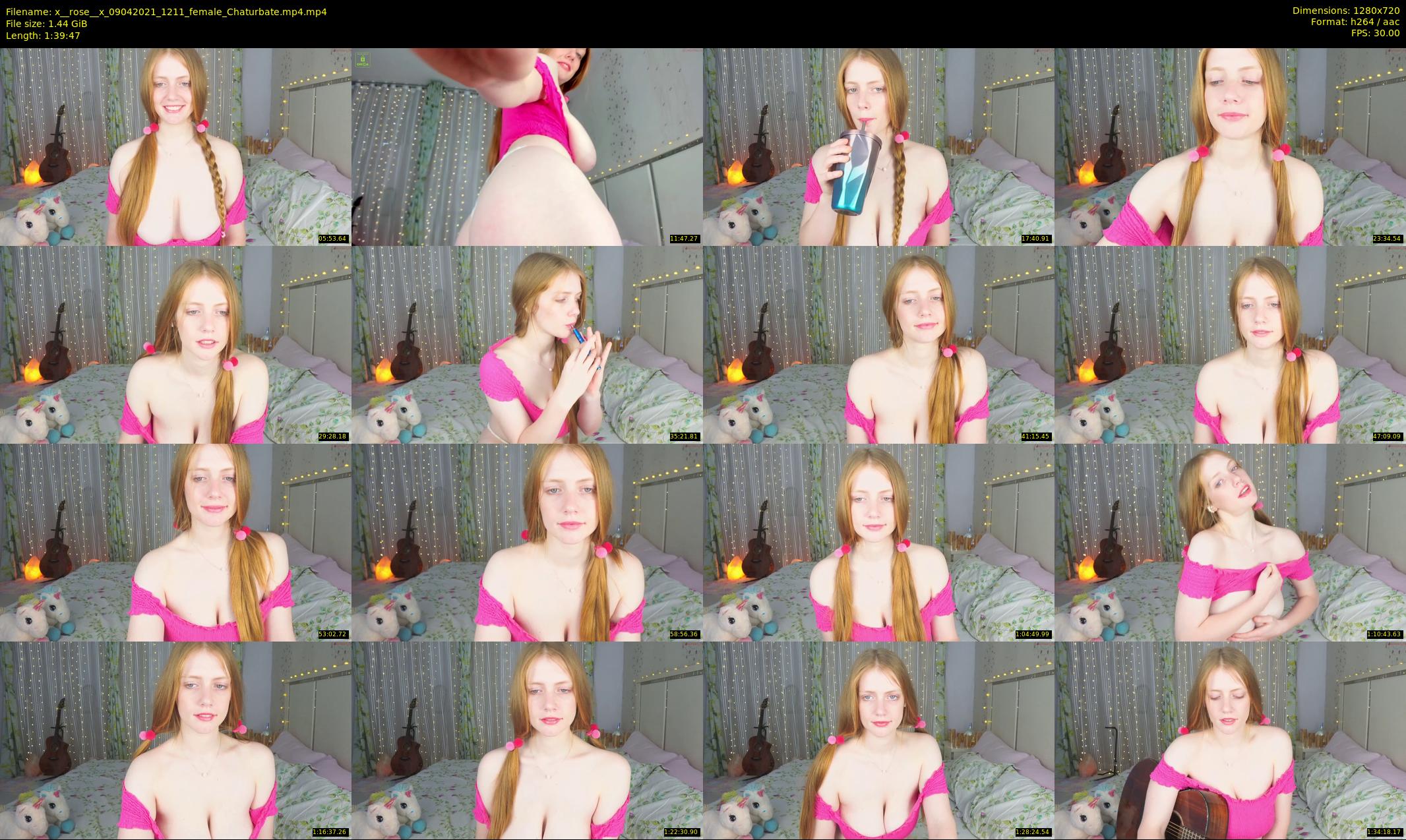 x__rose__x — 100 minute Chaturbate female cam show recording, 720p, Apr 9, 2021