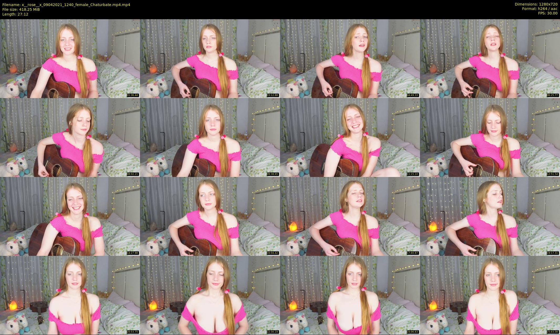 x__rose__x — 28 minute Chaturbate female cam show recording, 720p, Apr 9, 2021