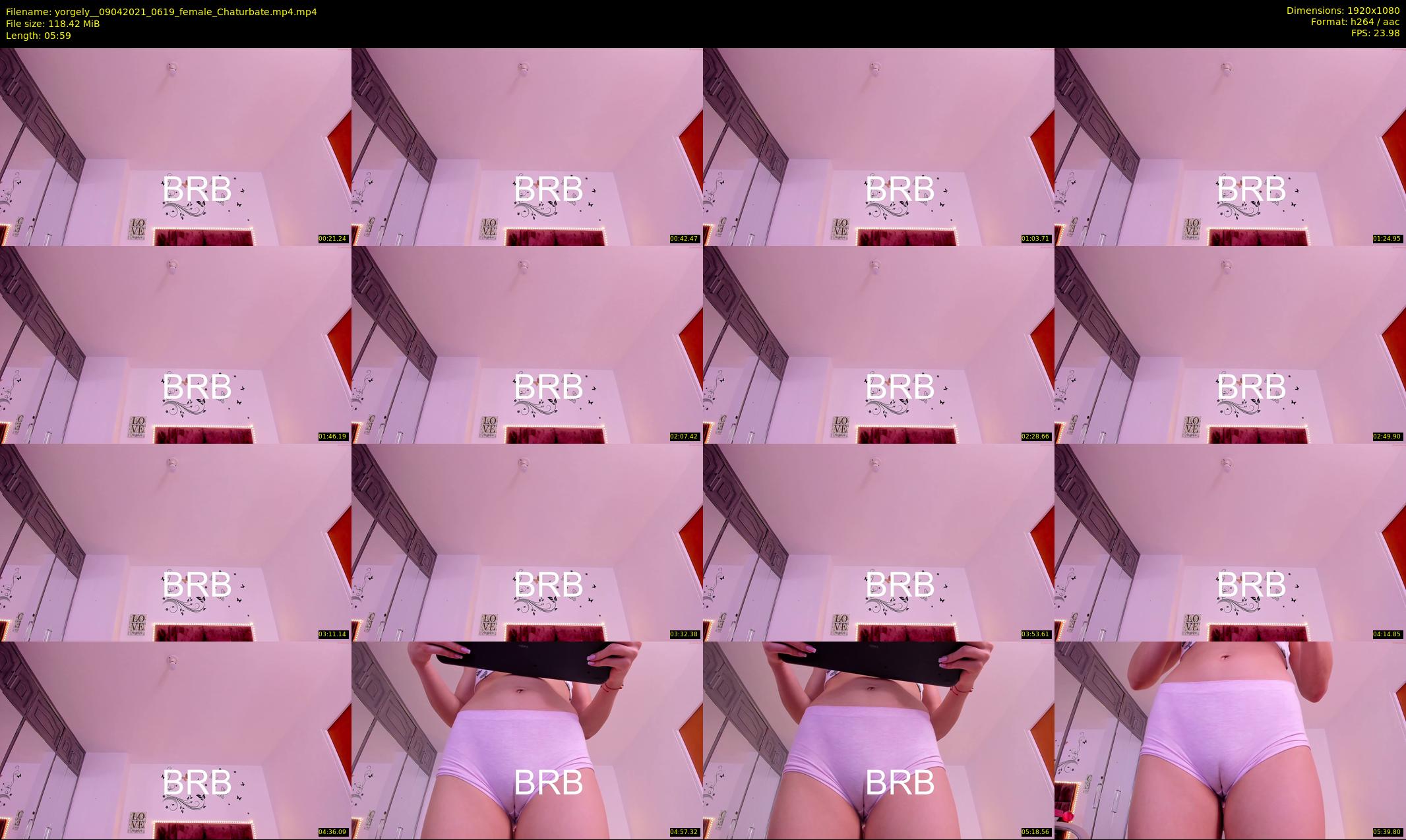 yorgely_ — 6 minute Chaturbate female cam show recording, 1080p, Apr 9, 2021