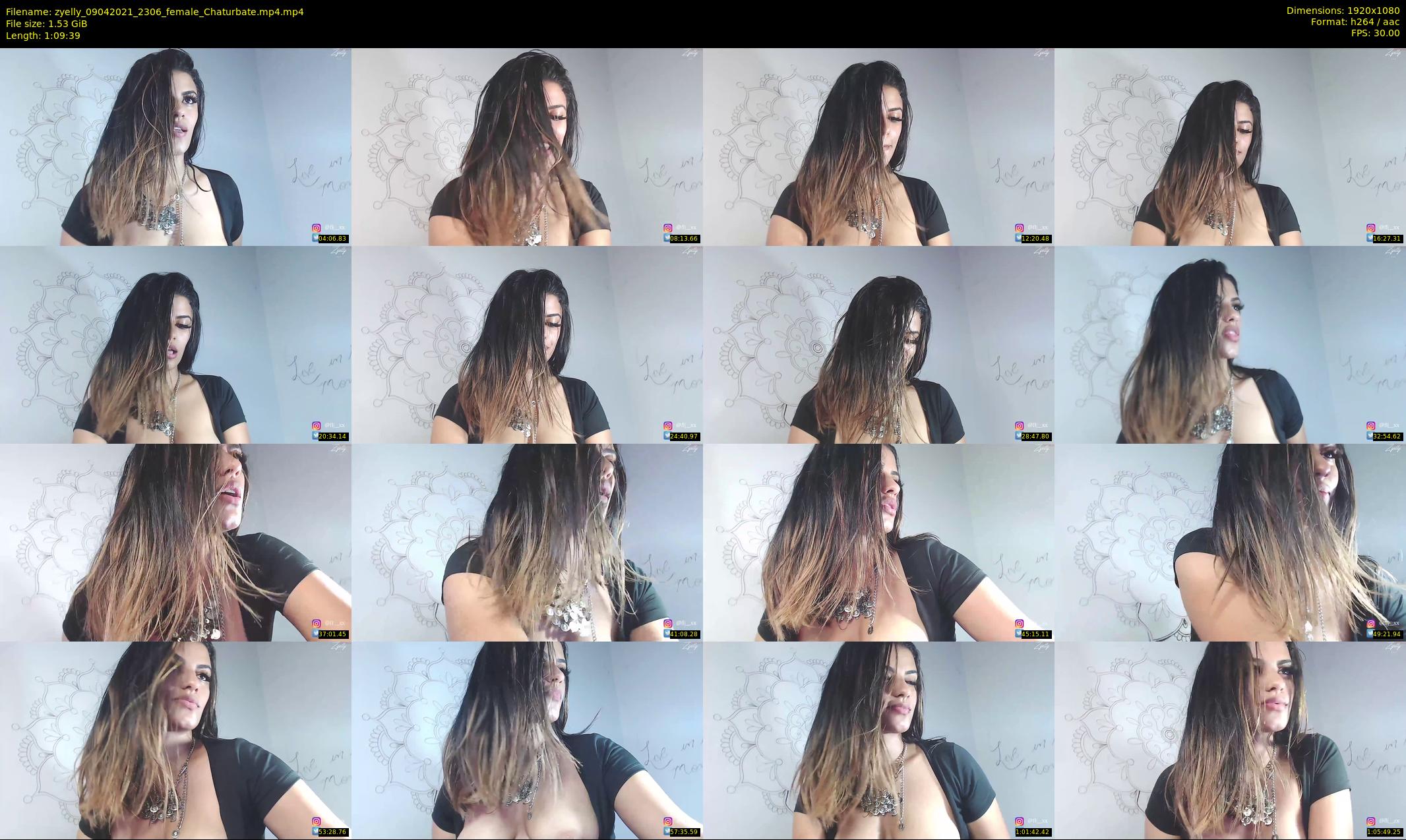 zyelly — 70 minute Chaturbate female cam show recording, 1080p, Apr 9, 2021