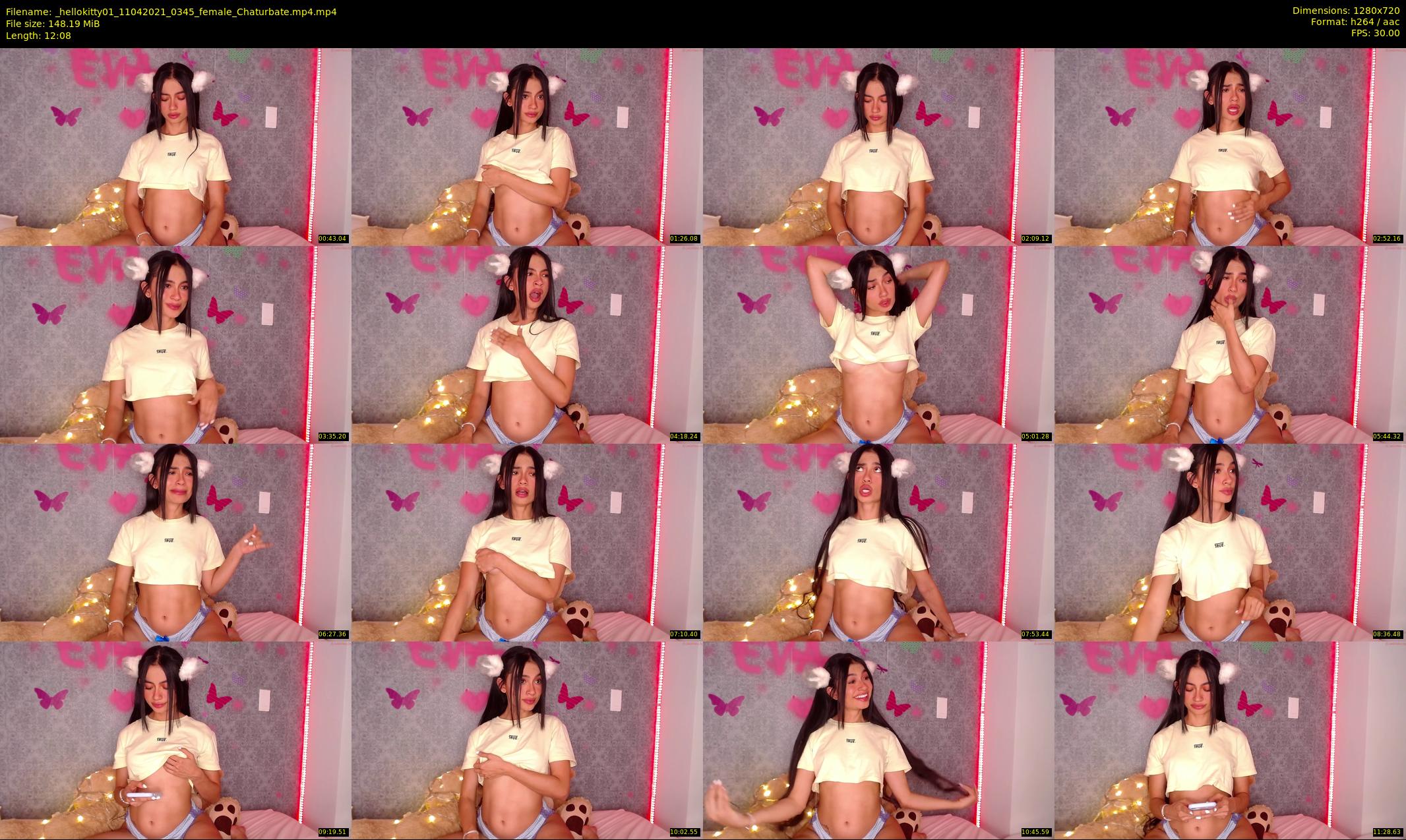 _hellokitty01 — 13 minute Chaturbate female cam show recording, 720p, Apr 11, 2021