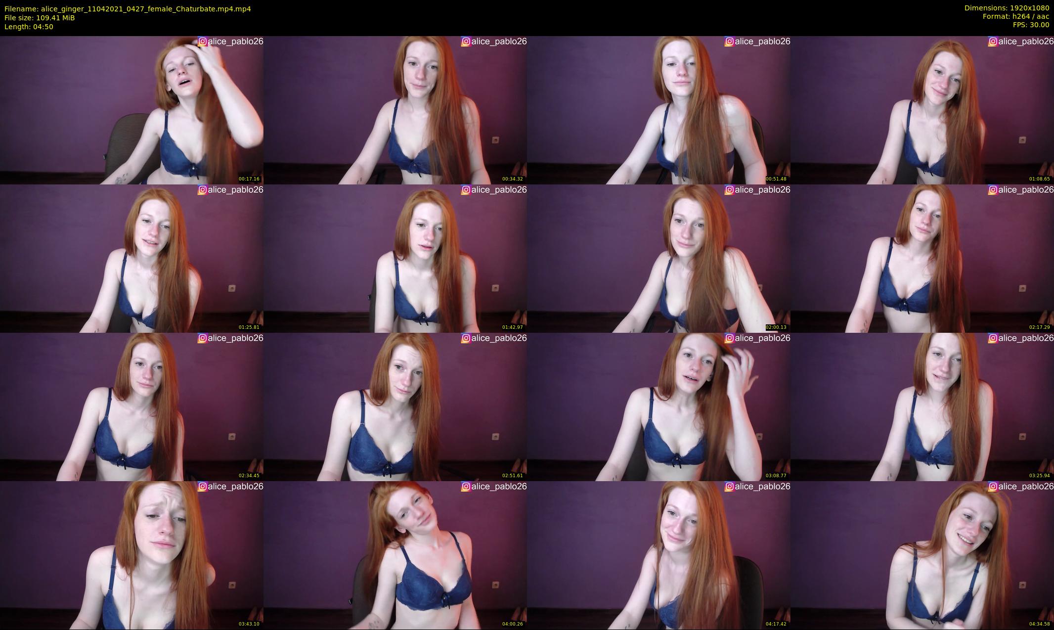 alice_ginger — 5 minute Chaturbate female cam show recording, 1080p, Apr 11, 2021