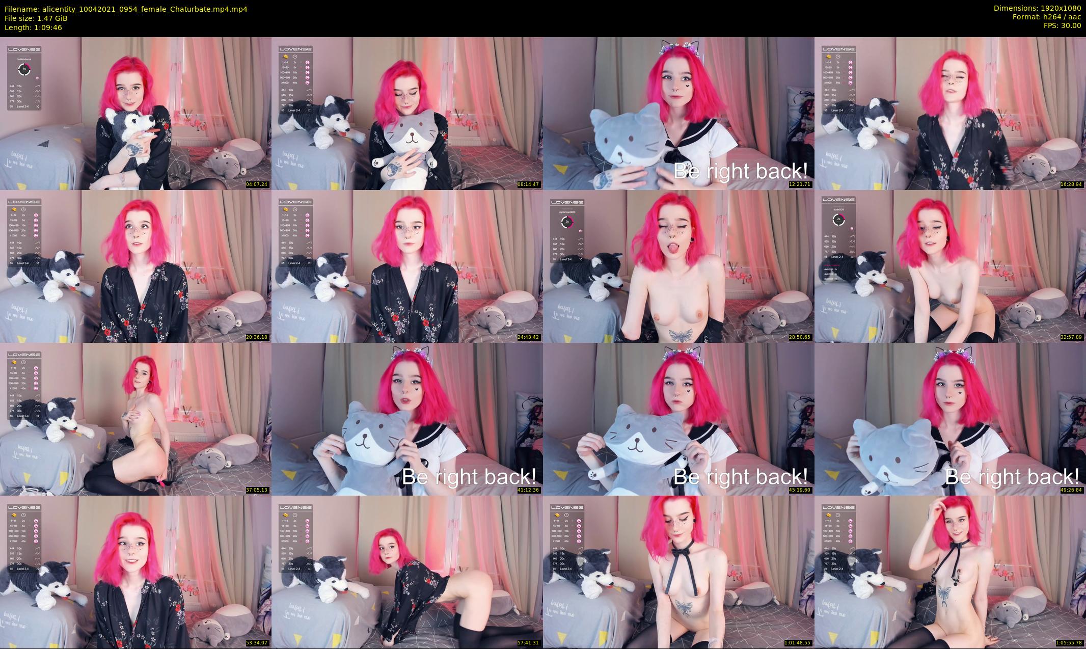 alicentity — 70 minute Chaturbate female cam show recording, 1080p, Apr 10, 2021