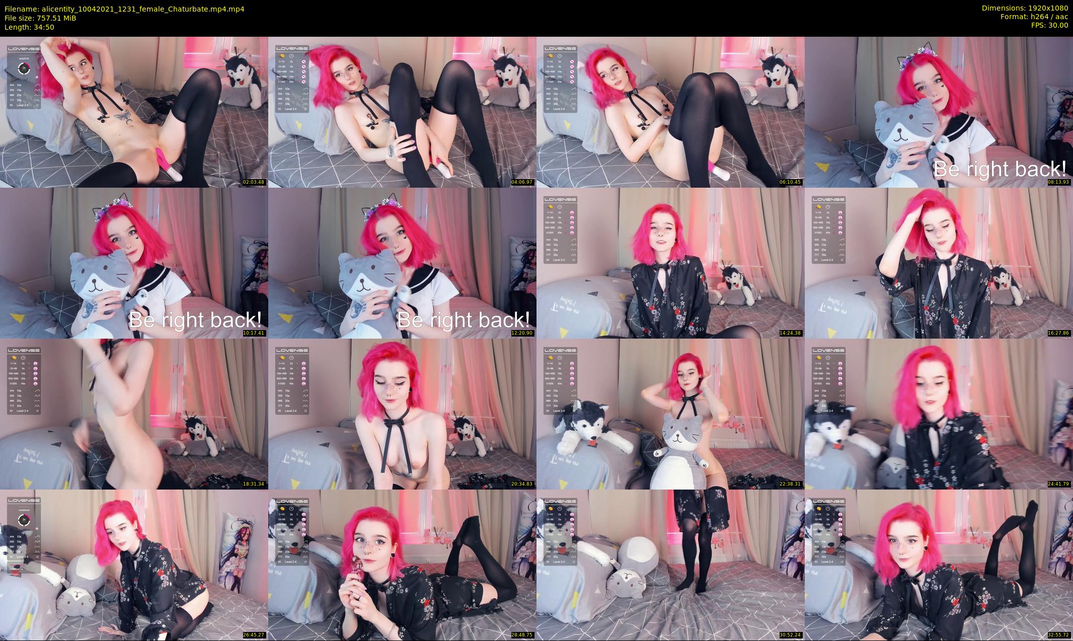 alicentity — 35 minute Chaturbate female cam show recording, 1080p, Apr 10, 2021