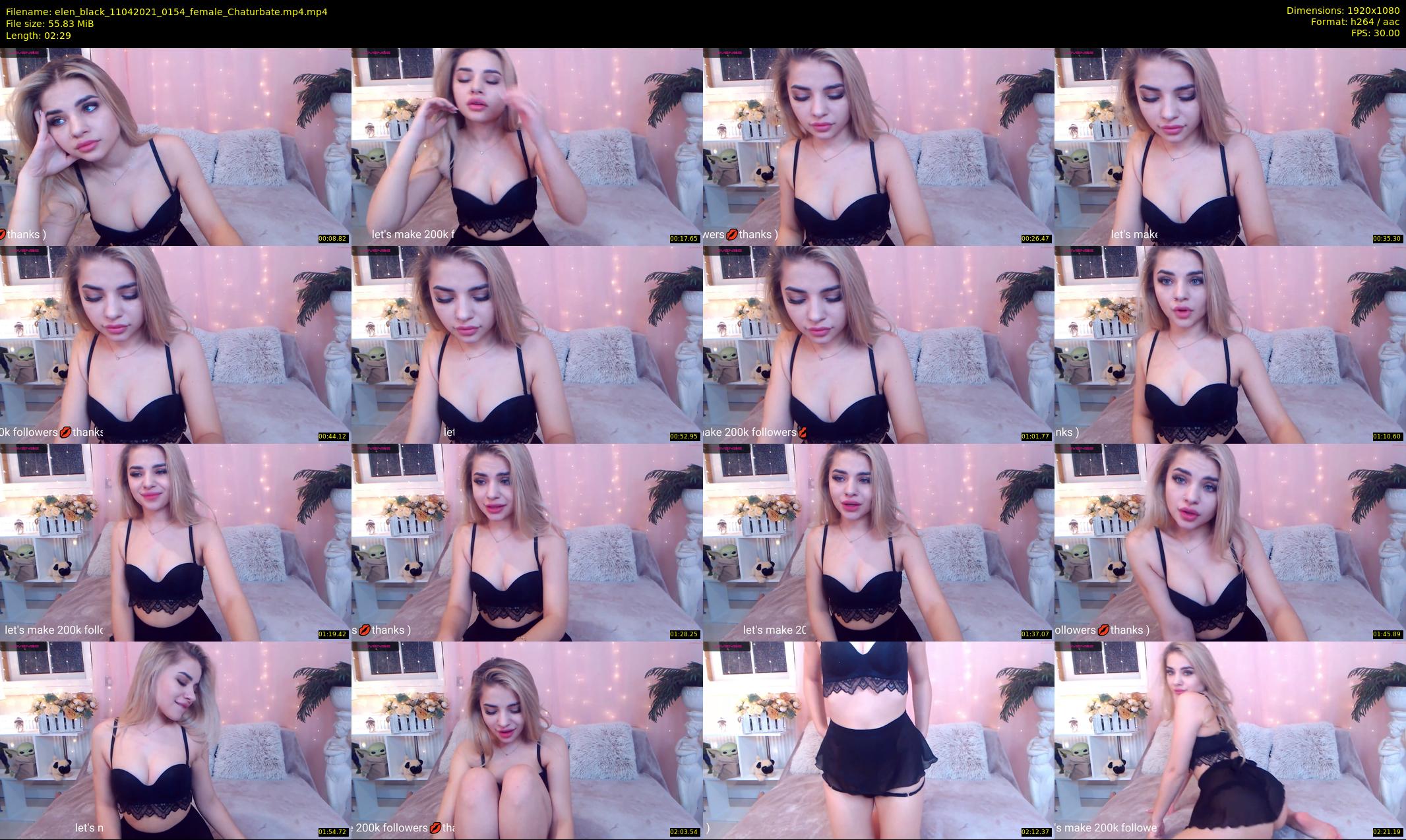 elen_black — 3 minute Chaturbate female cam show recording, 1080p, Apr 11, 2021