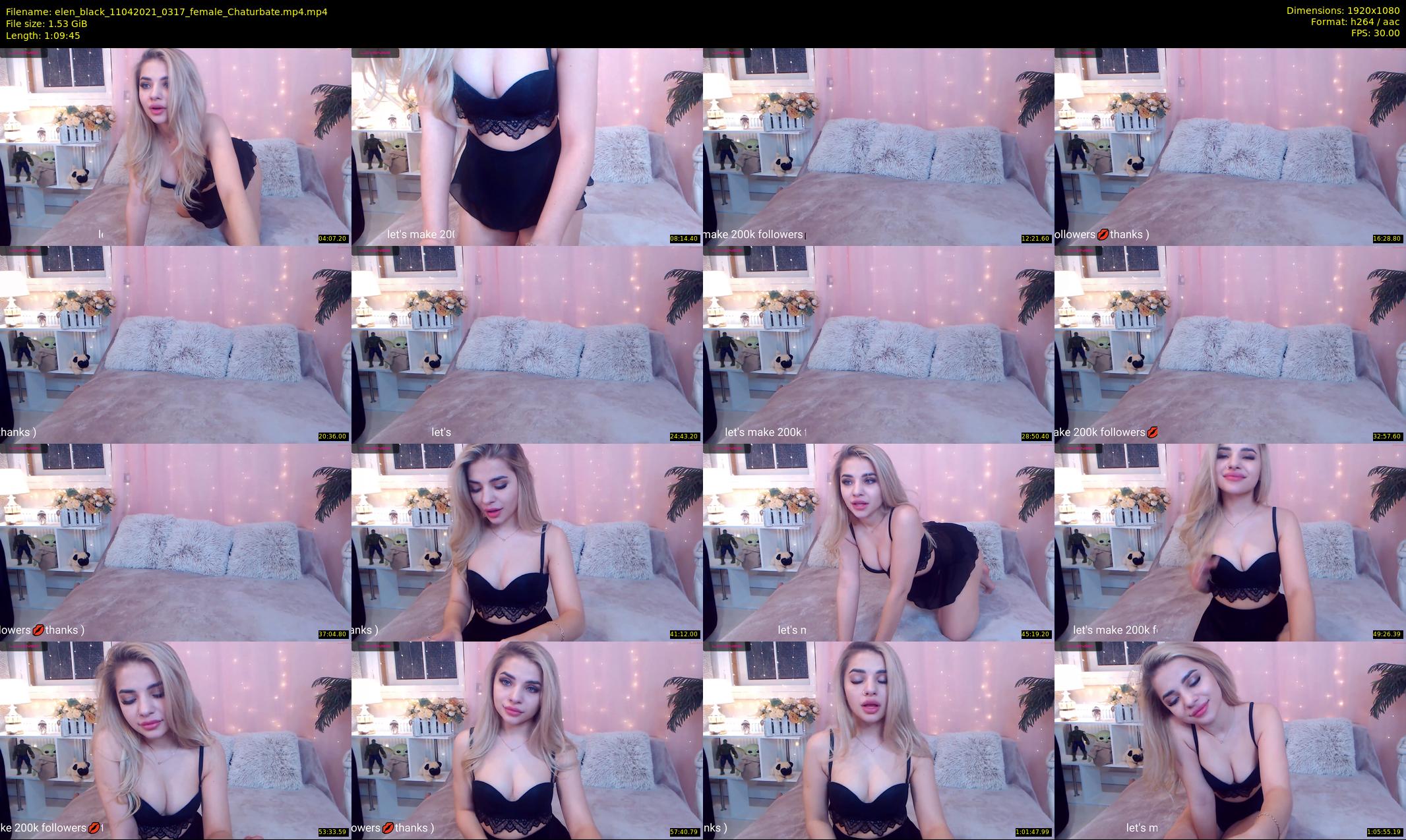 elen_black — 70 minute Chaturbate female cam show recording, 1080p, Apr 11, 2021