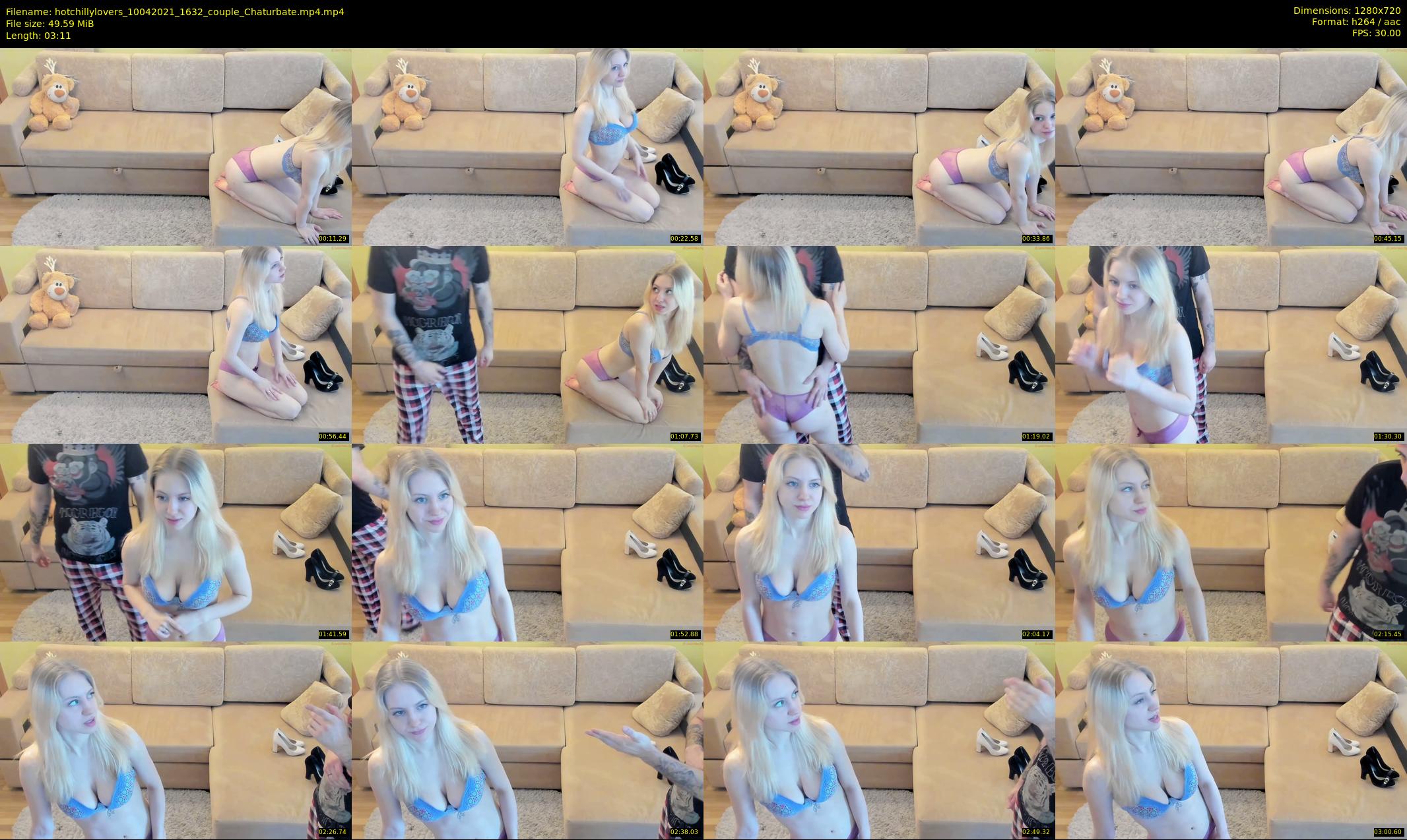 hotchillylovers — 4 minute Chaturbate couple cam show recording, 720p, Apr 10, 2021