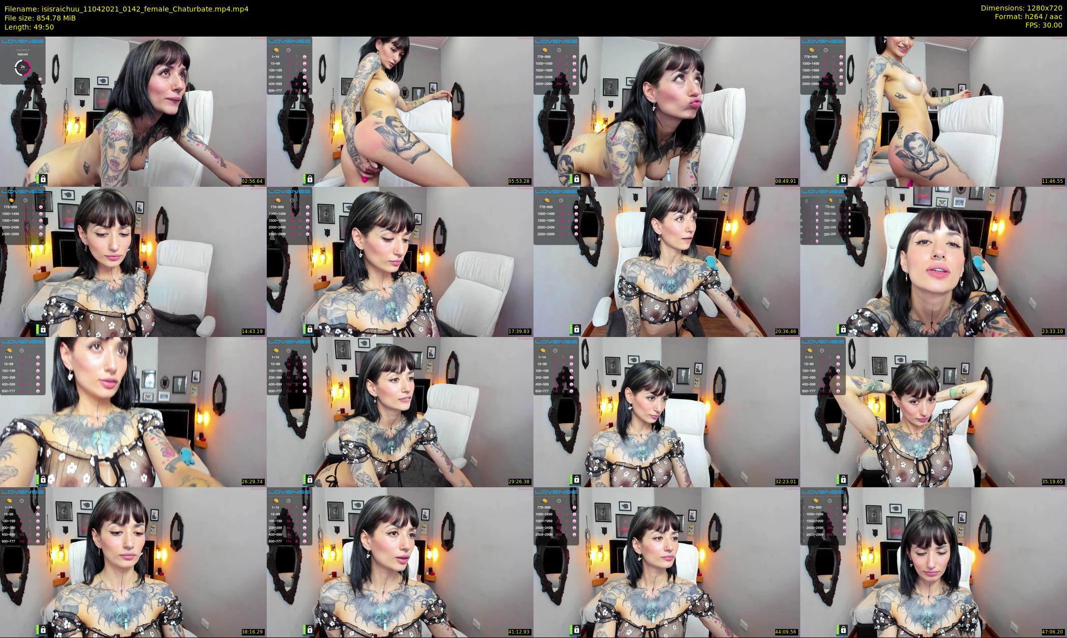isisraichuu — 50 minute Chaturbate female cam show recording, 720p, Apr 11, 2021