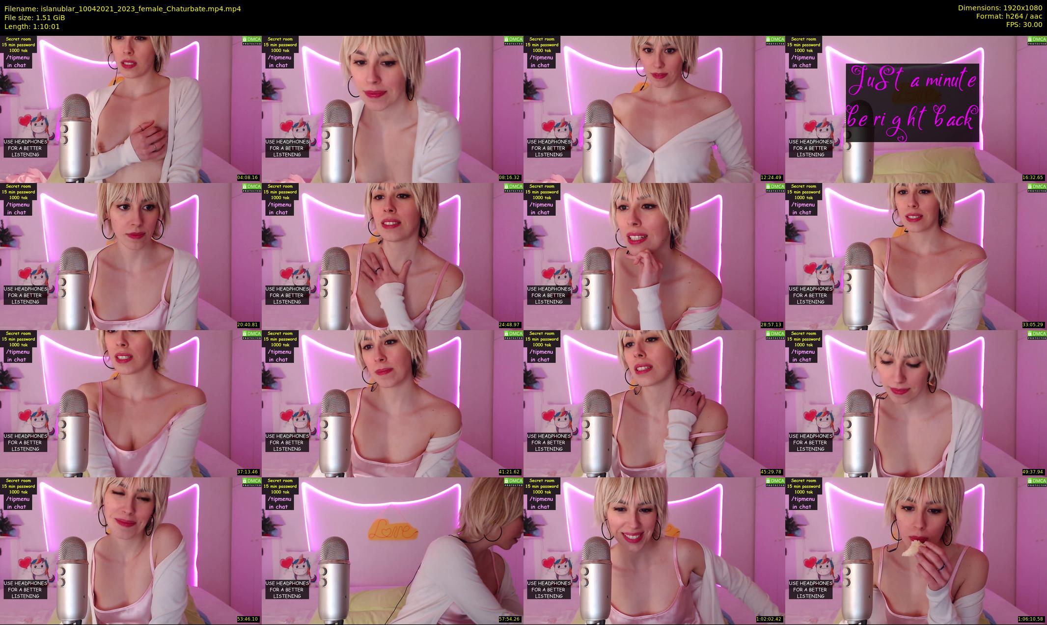 islanublar — 71 minute Chaturbate female cam show recording, 1080p, Apr 10, 2021