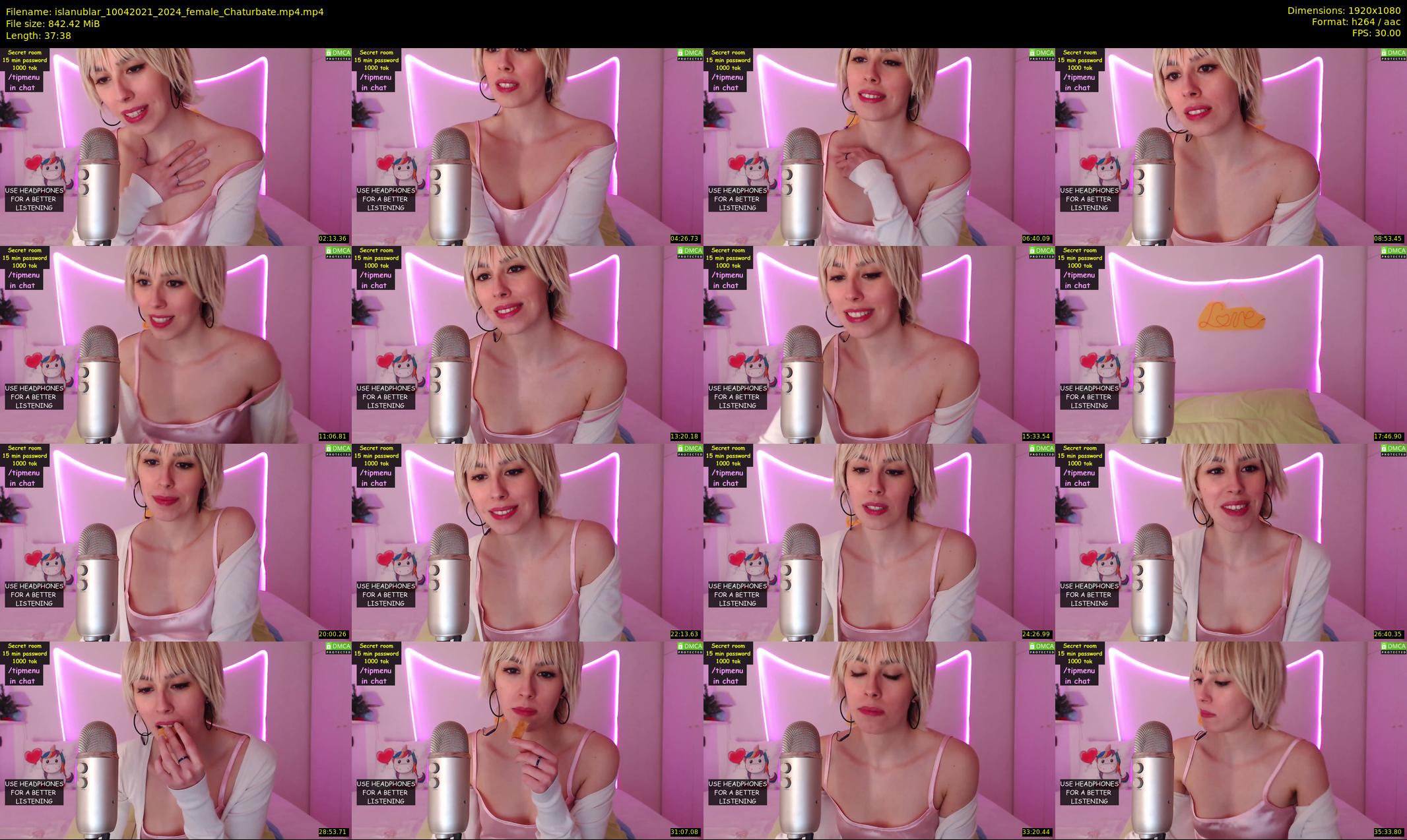 islanublar — 38 minute Chaturbate female cam show recording, 1080p, Apr 10, 2021