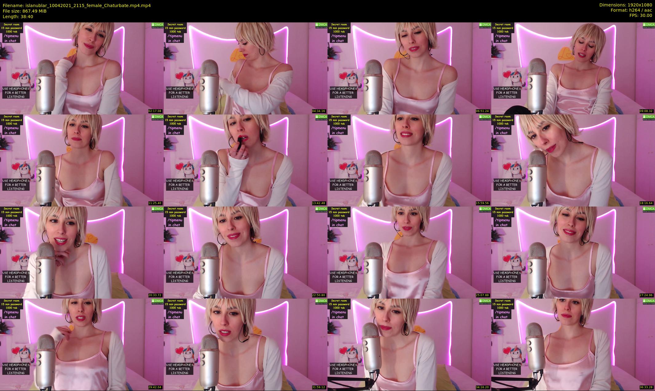 islanublar — 39 minute Chaturbate female cam show recording, 1080p, Apr 10, 2021