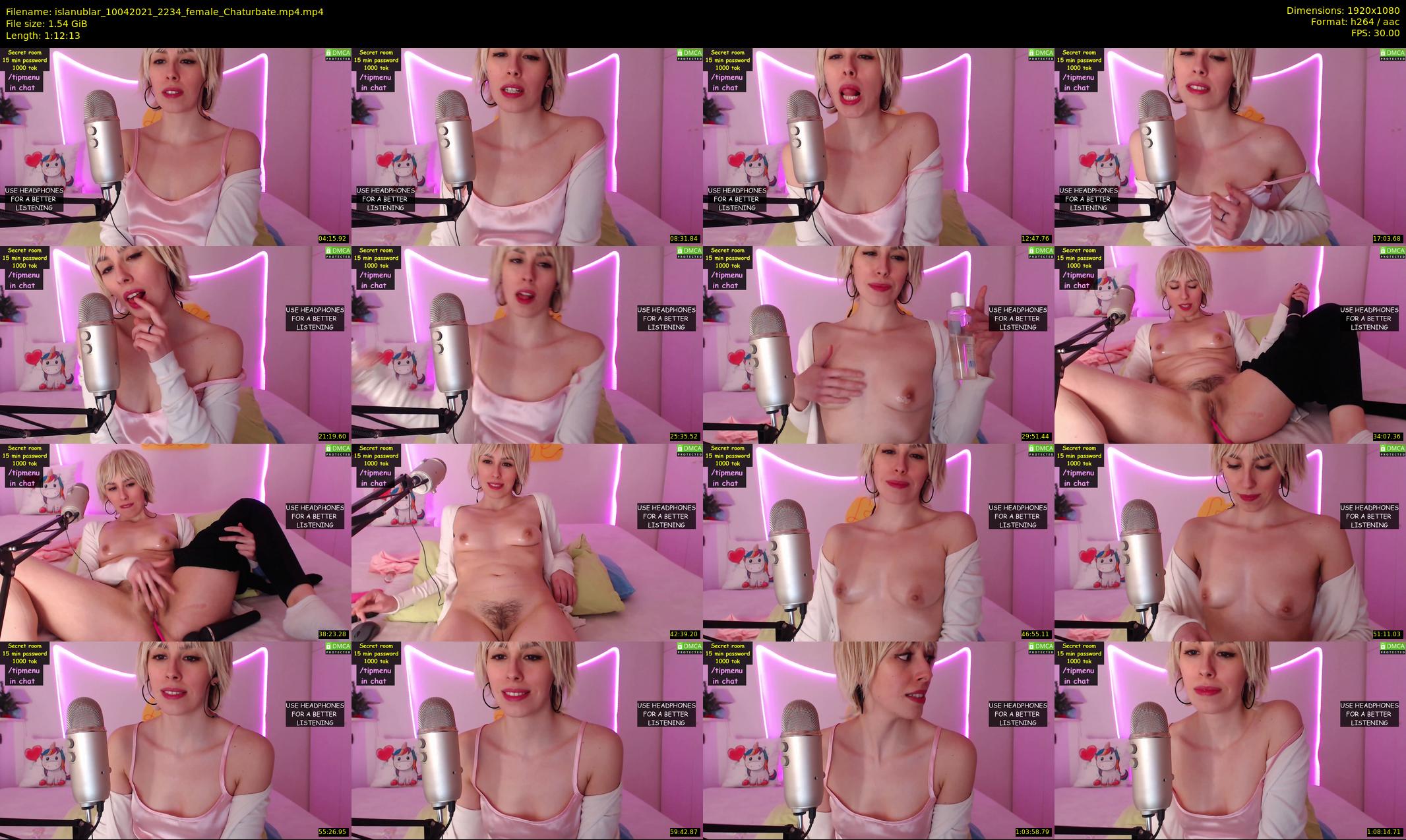 islanublar — 73 minute Chaturbate female cam show recording, 1080p, Apr 10, 2021