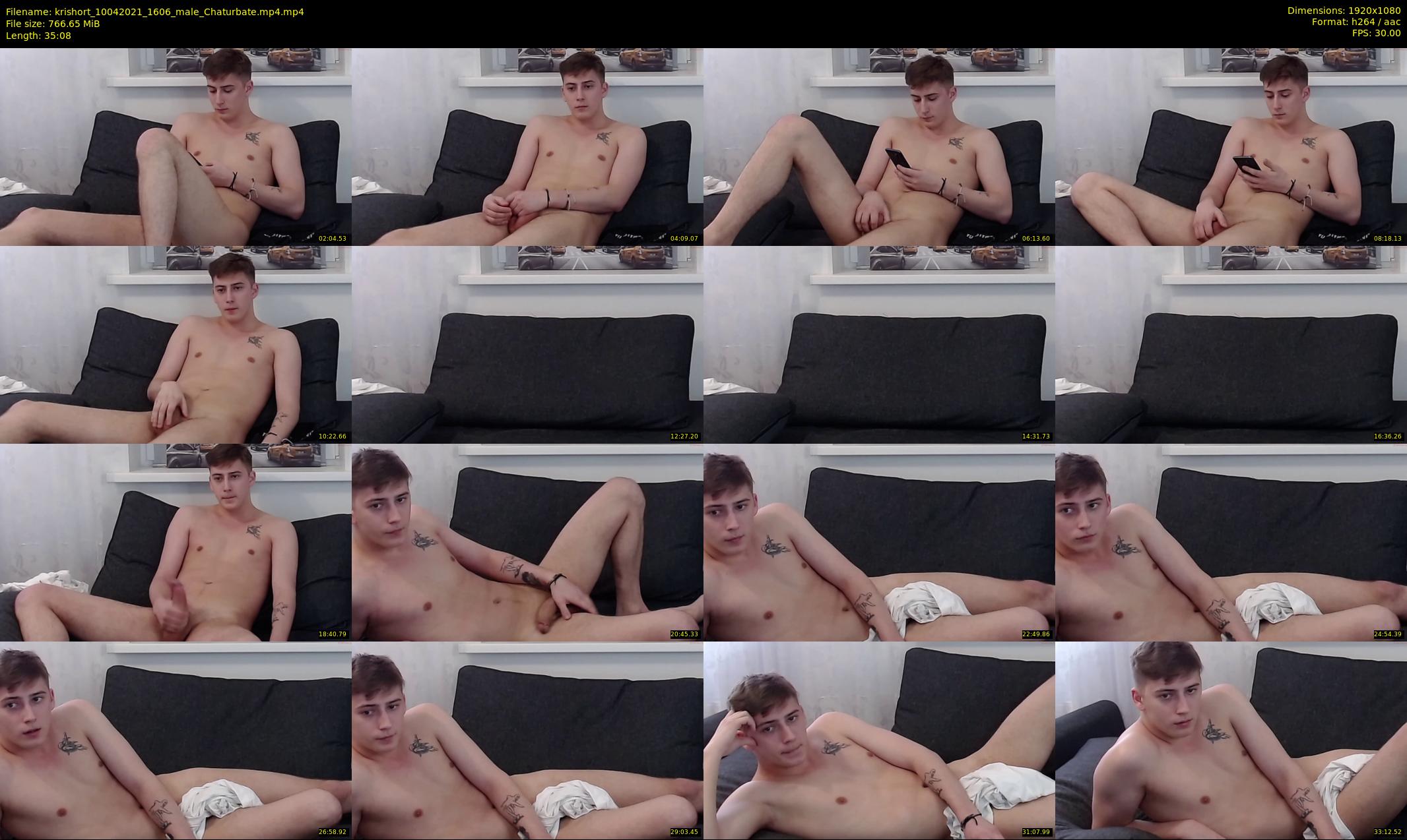 krishort — 36 minute Chaturbate male cam show recording, 1080p, Apr 10, 2021