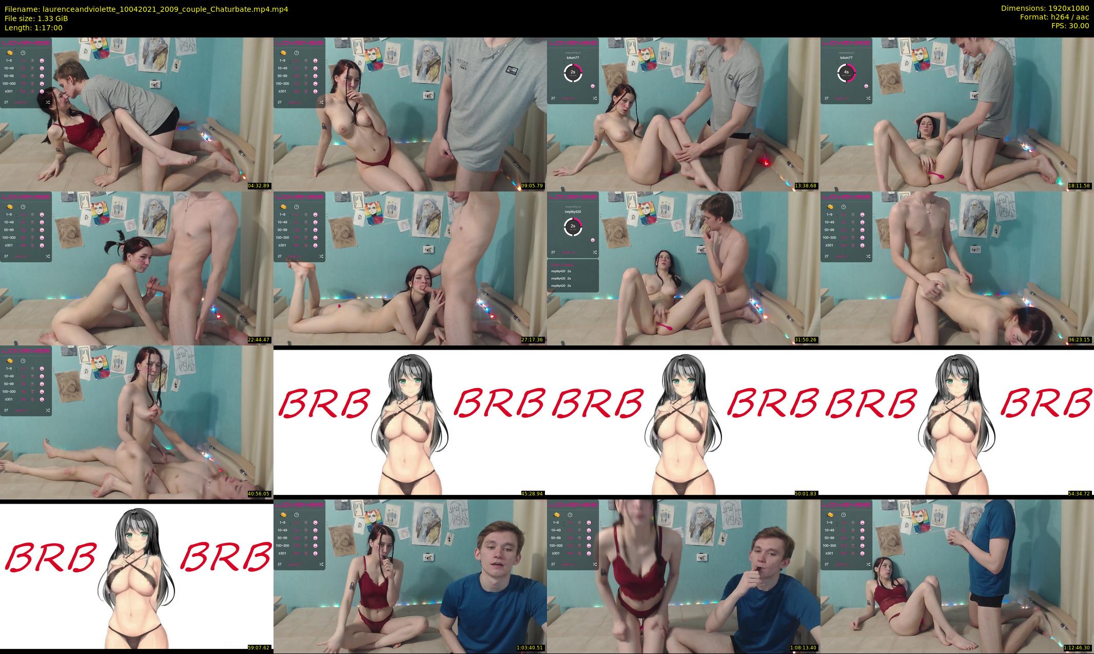 laurenceandviolette — 77 minute Chaturbate couple cam show recording, 1080p, Apr 10, 2021
