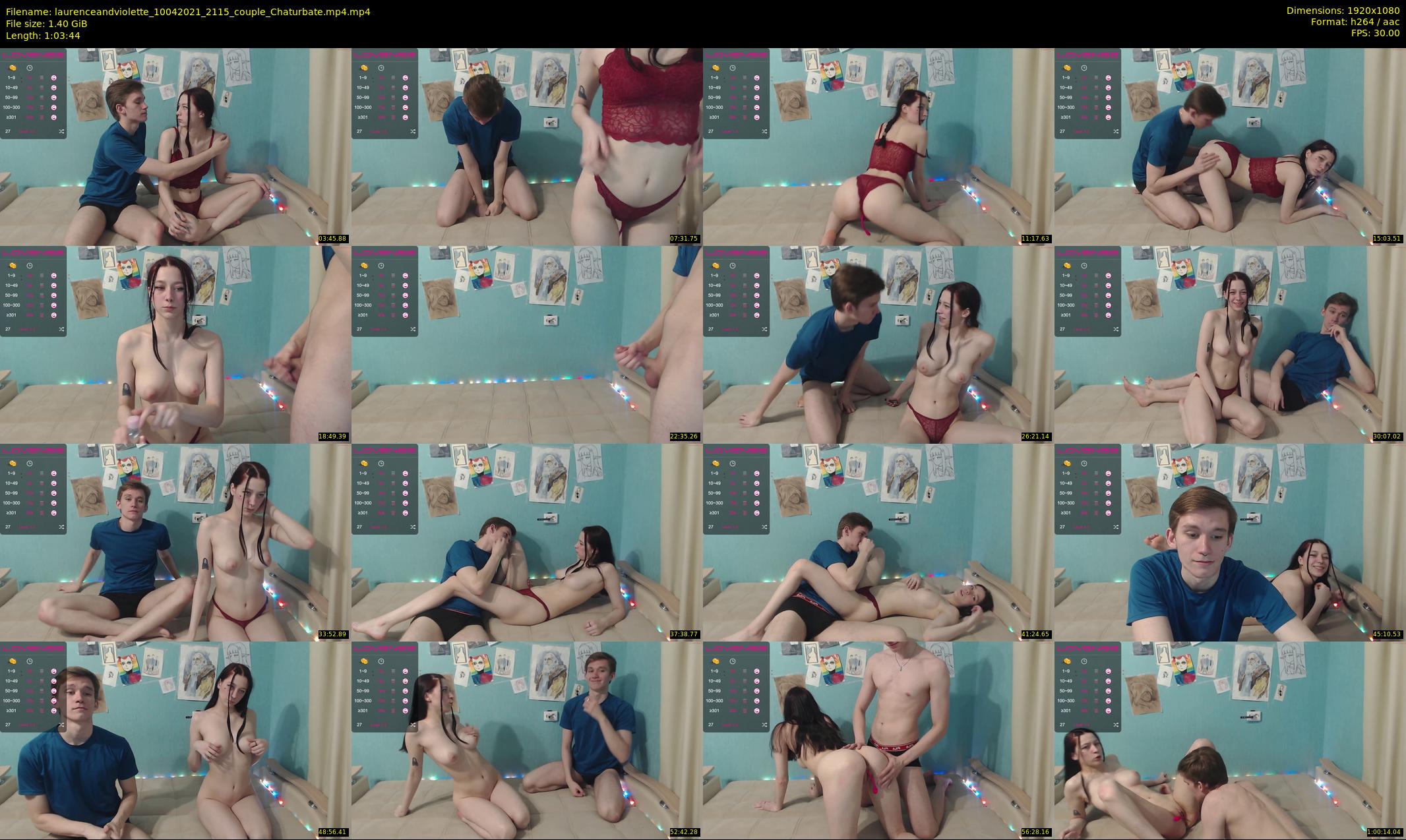 laurenceandviolette — 64 minute Chaturbate couple cam show recording, 1080p, Apr 10, 2021